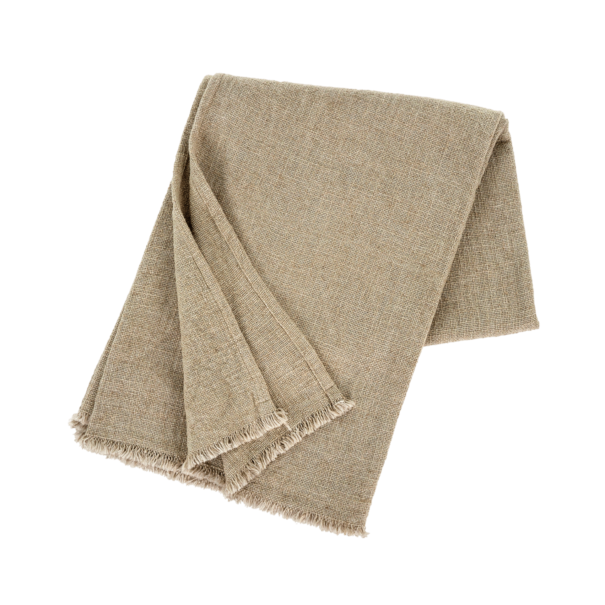 Jeté de Lit Selena en Lin | Vert Lichen - Les Trouvailles de JustineIndaba Home