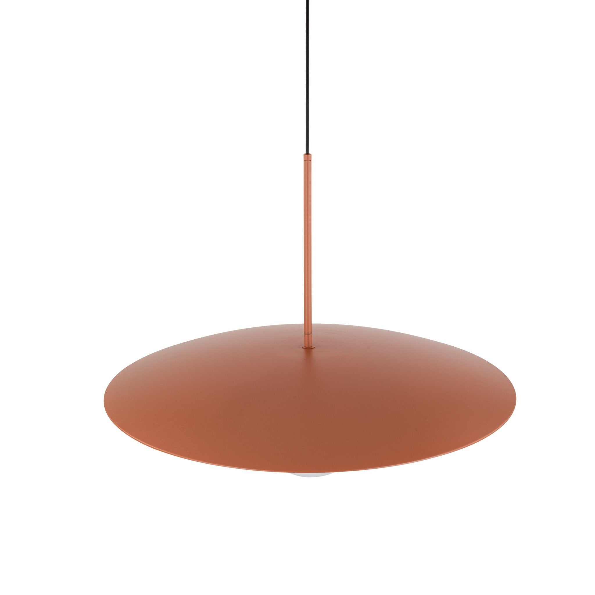 Lampe à Suspension Moderne du Milieu du Siècle SLATE | Verre Opalin et Métal Peint - Les Trouvailles de JustineLumoCraftsBlack
