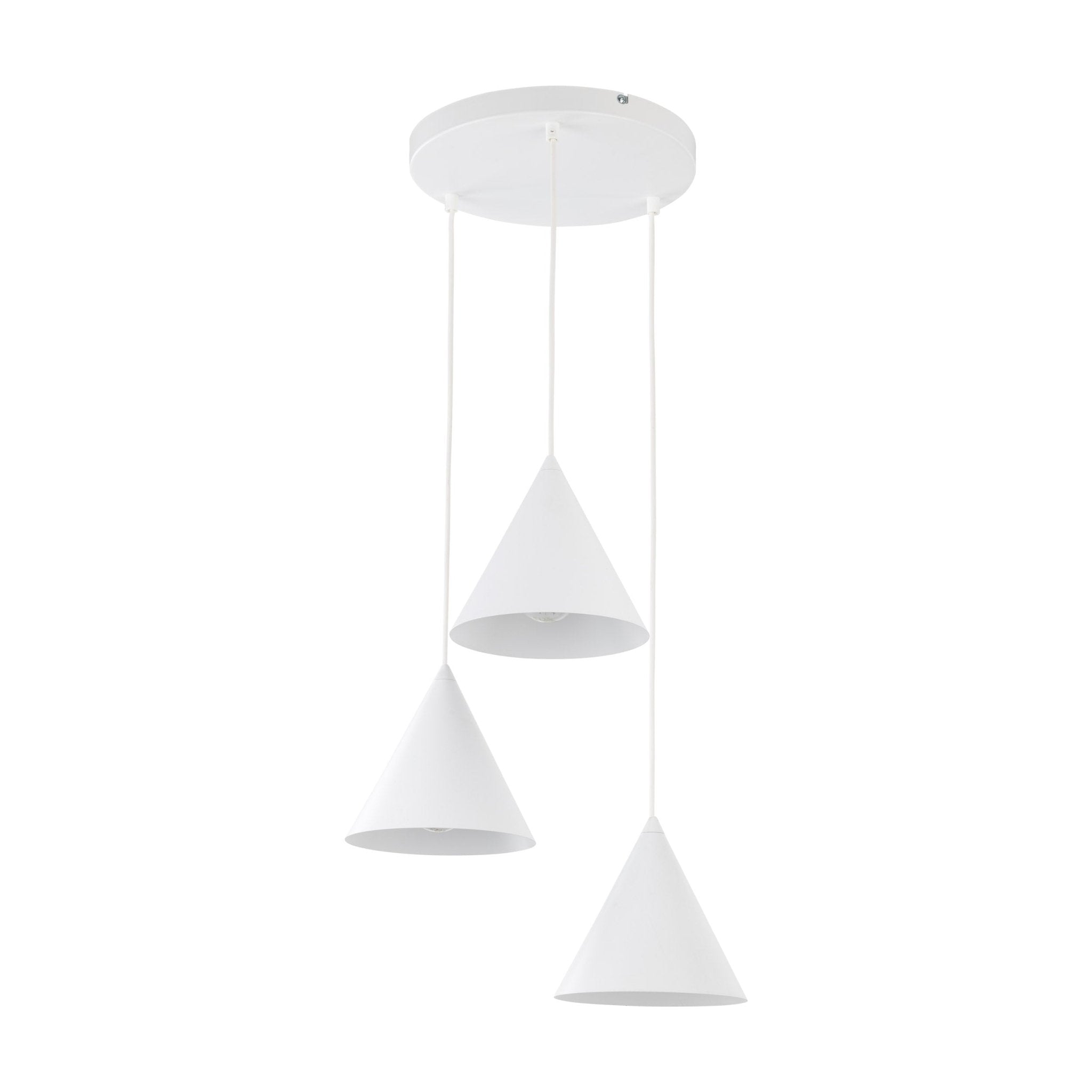 Lampe Suspendue CONO Moderne Minimaliste 3 Lumières | Suspension Conique en Métal Noir - Les Trouvailles de JustineLumoCraftsBlack