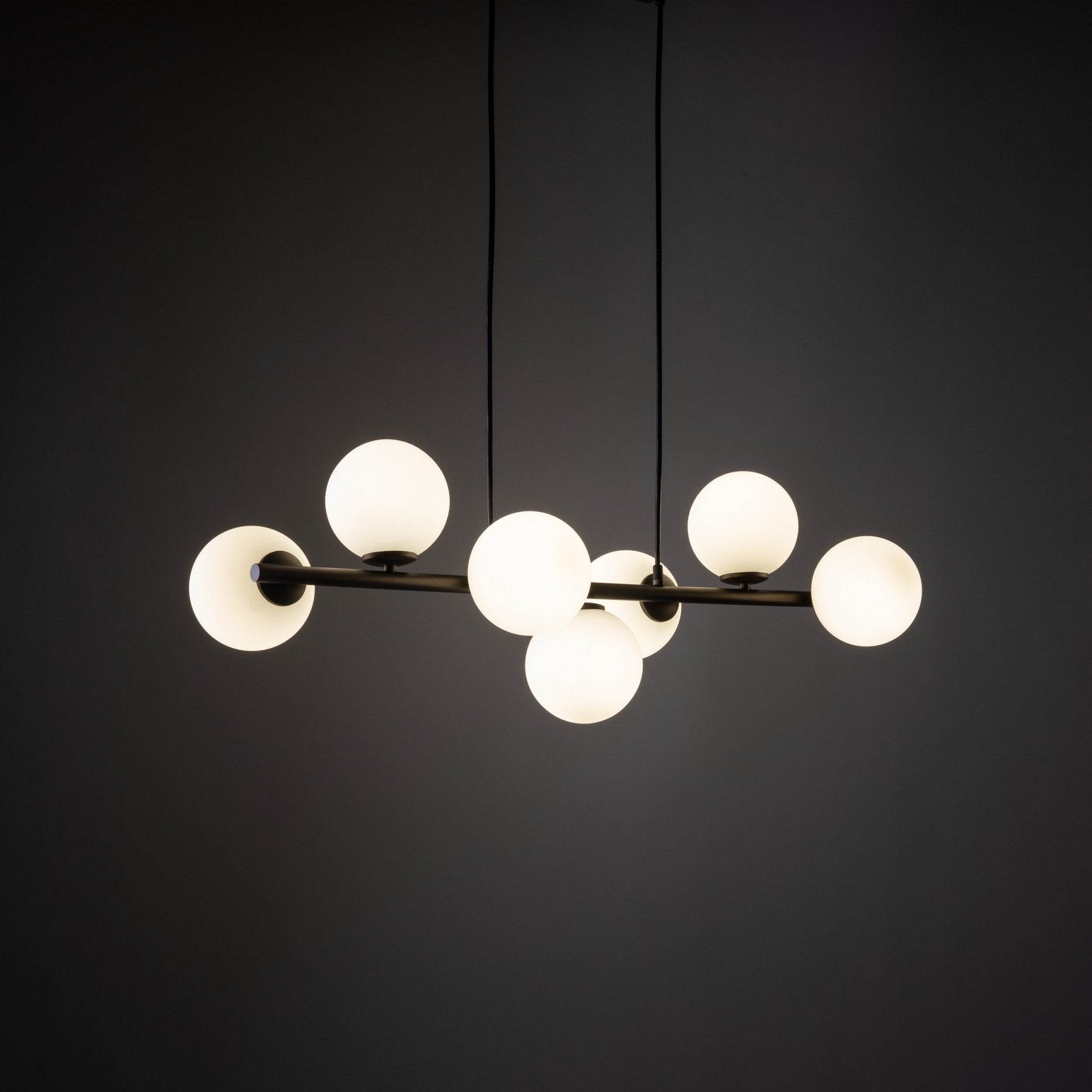 Lampe Suspendue ESTERA Scandinave 7 Lumières | Suspension Moderne en Verre et Métal - Les Trouvailles de JustineLumoCrafts