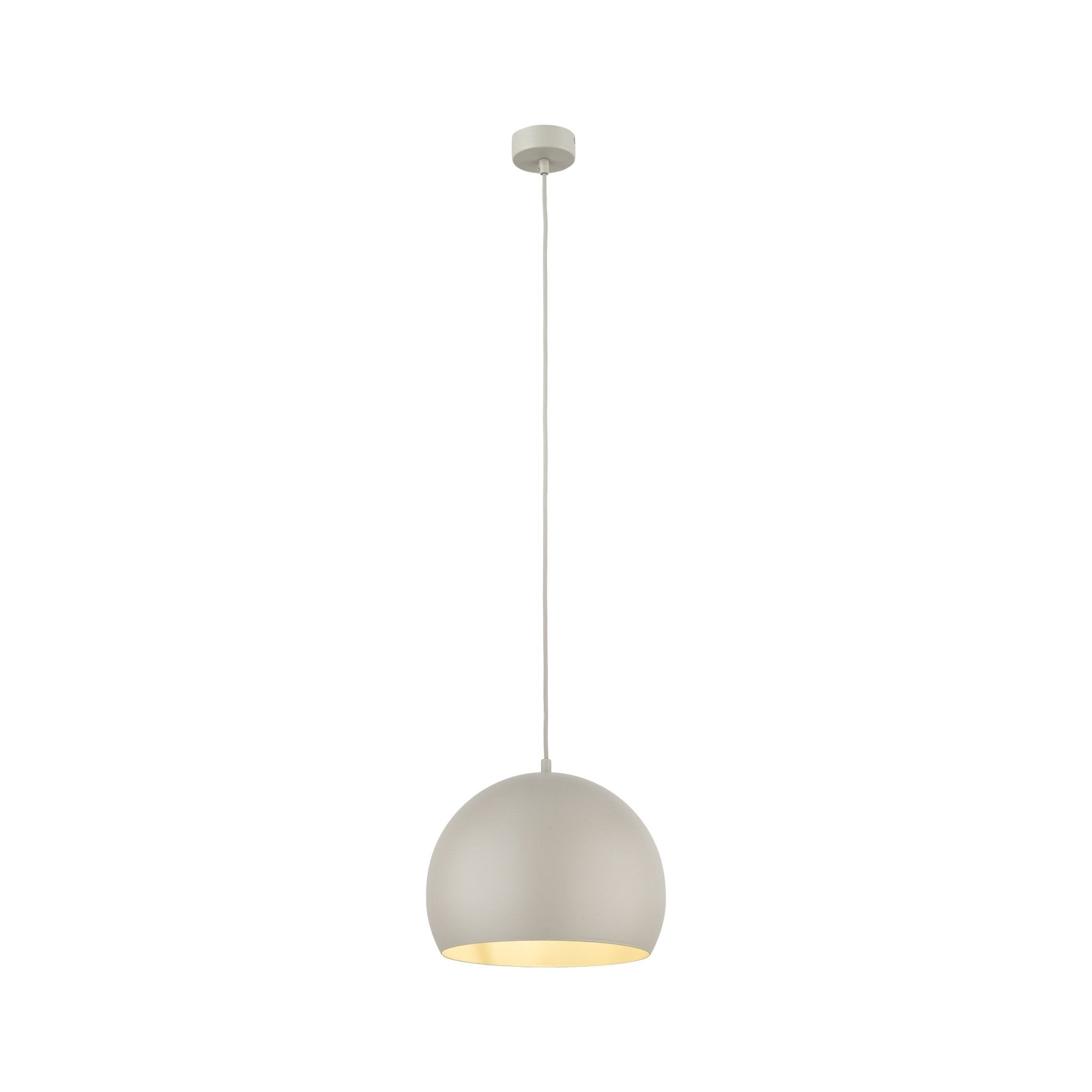 Lampe Suspendue ZOE Beige | Suspension Moderne Mid - Century en Acier - Les Trouvailles de JustineLumoCraftsBeige