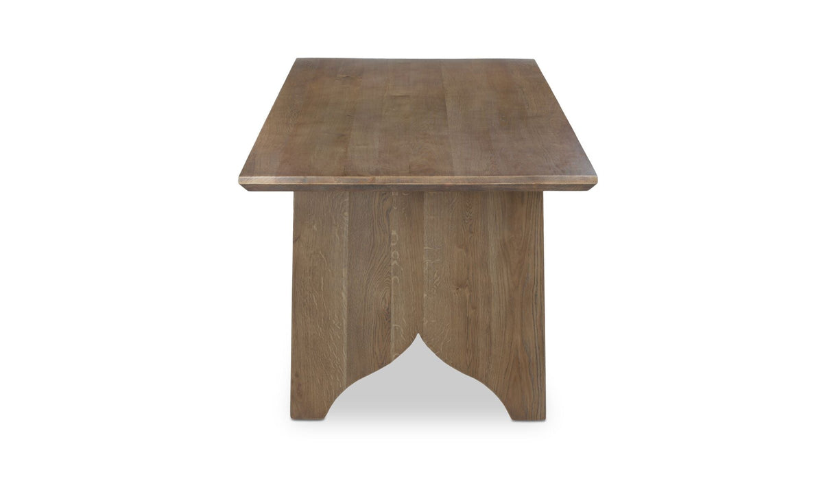 Table de salle à manger Larkin | Chêne massif et fer | 6 à 8 places