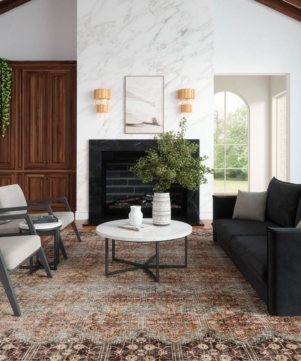 Layla Sage Taupe Rug - Les Trouvailles de JustinerugsartiplantoMachine Washable2.5'x7'