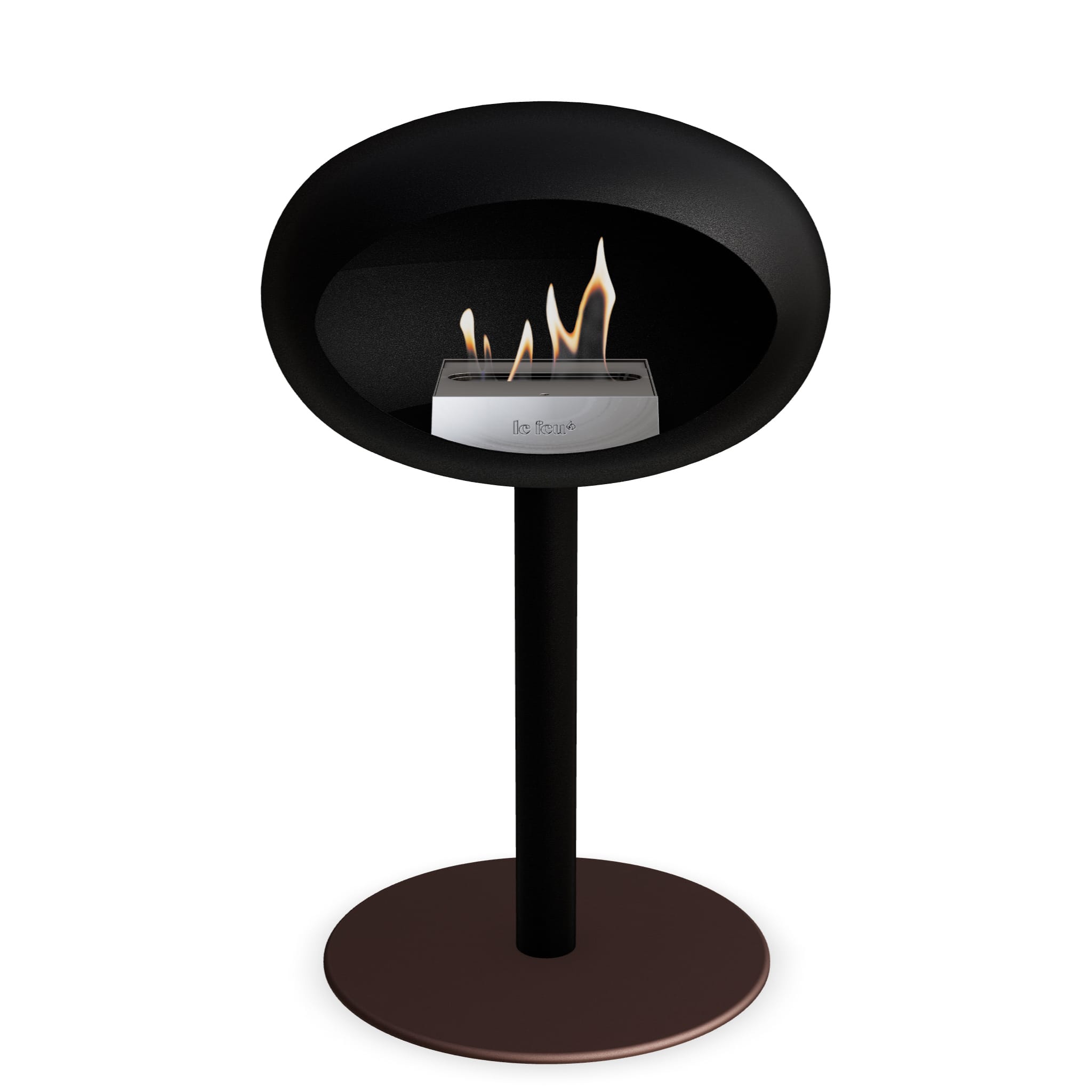 The Low Dome Steel Fire Pit <br>Black