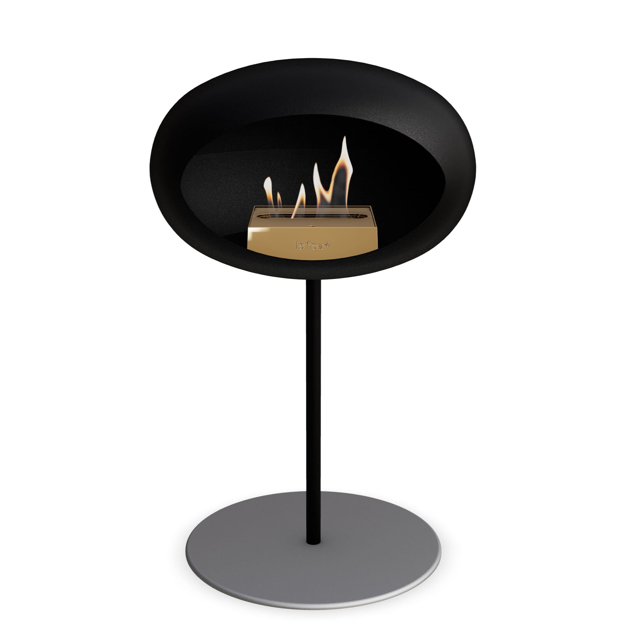 The Low Dome Steel Fire Pit <br>Black