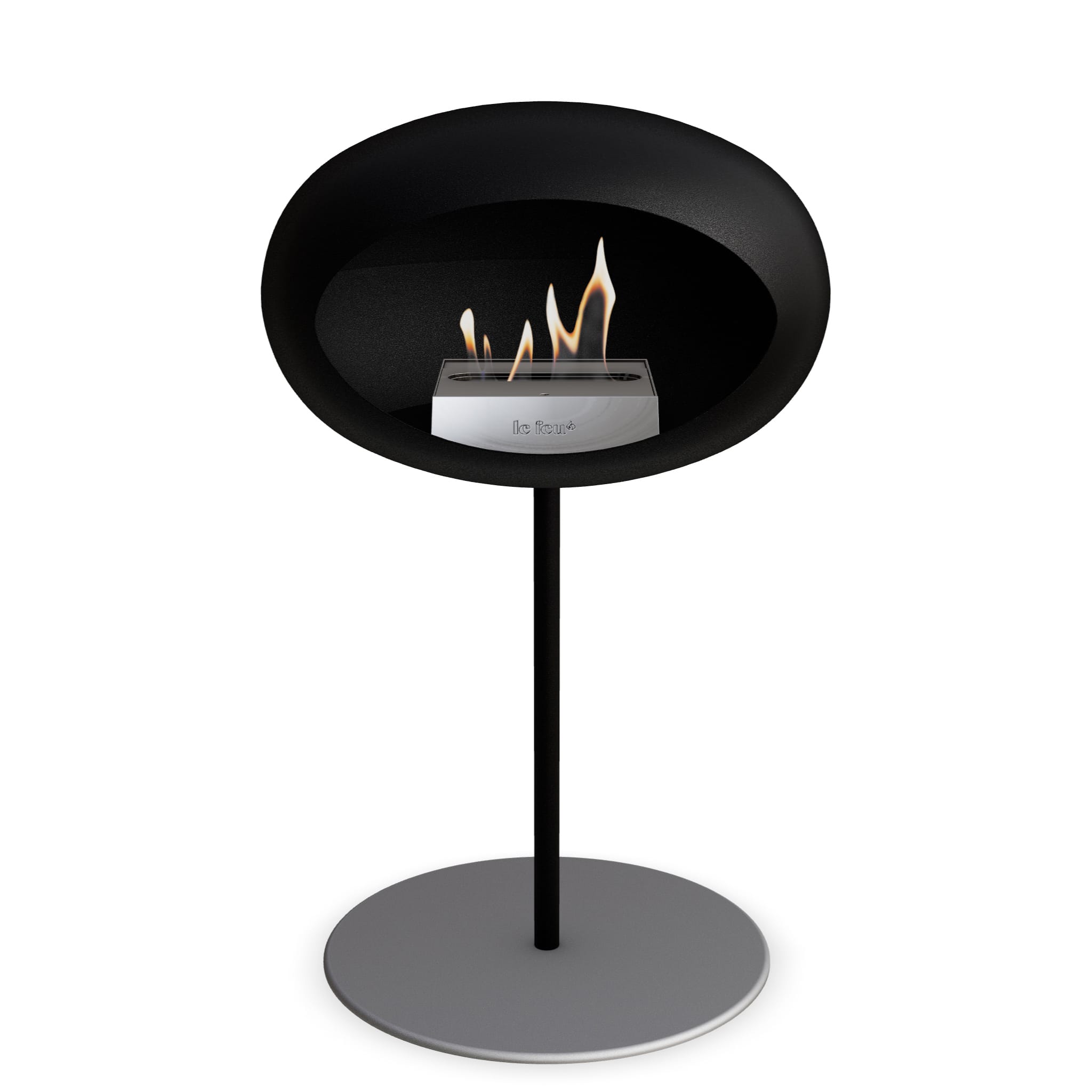 The Low Dome Steel Fire Pit <br>Black