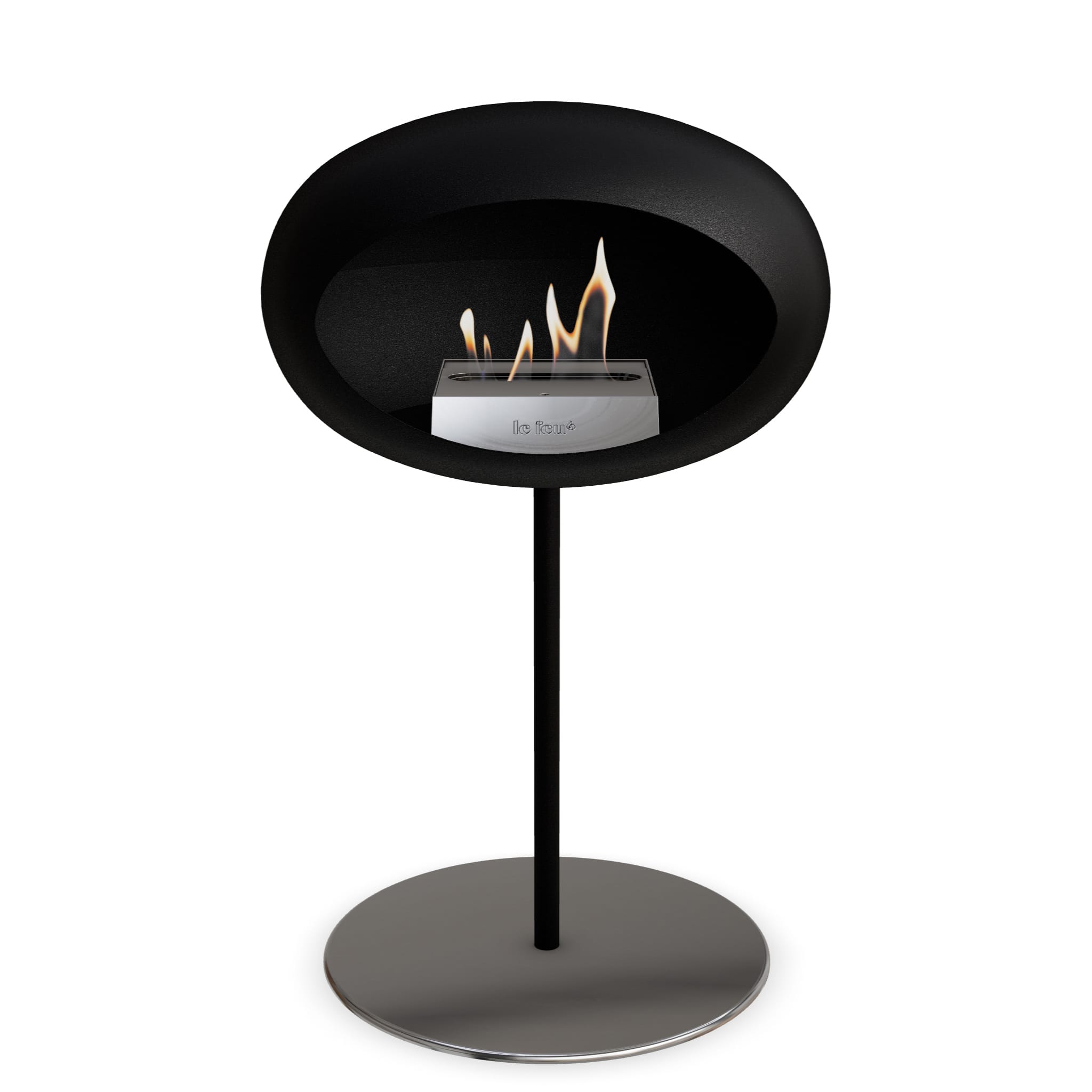 The Low Dome Steel Fire Pit <br>Black