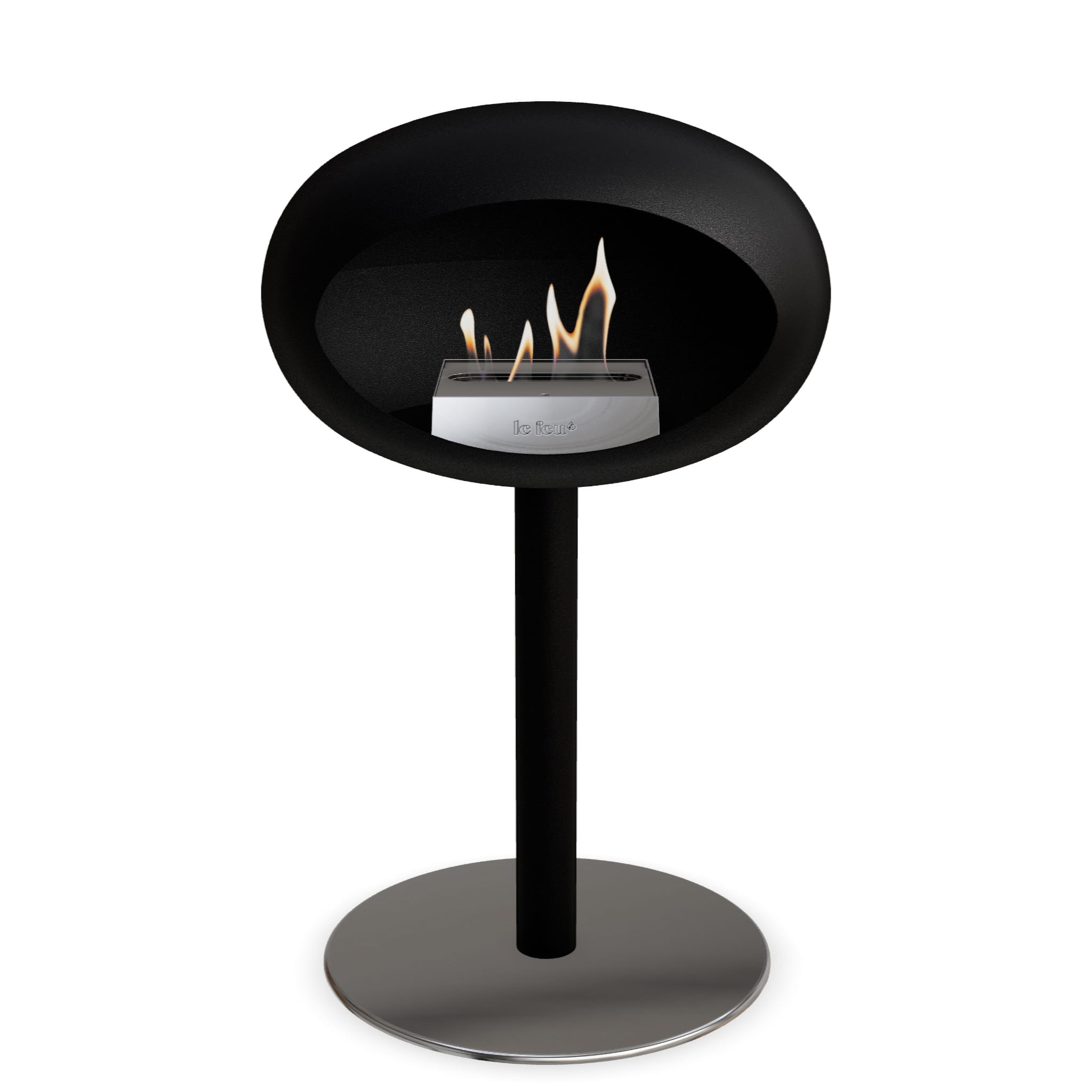 The Low Dome Steel Fire Pit <br>Black