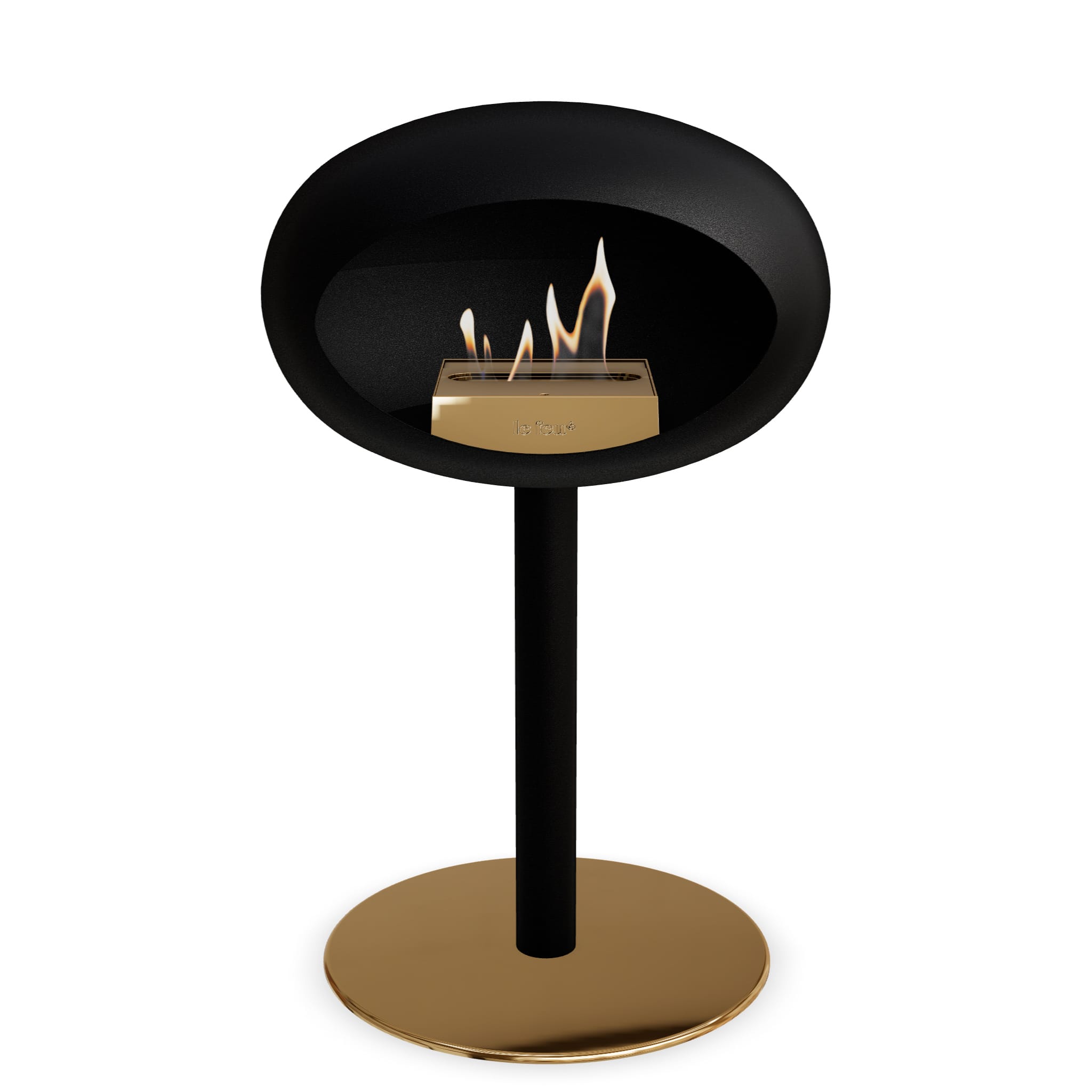 The Low Dome Steel Fire Pit <br>Black