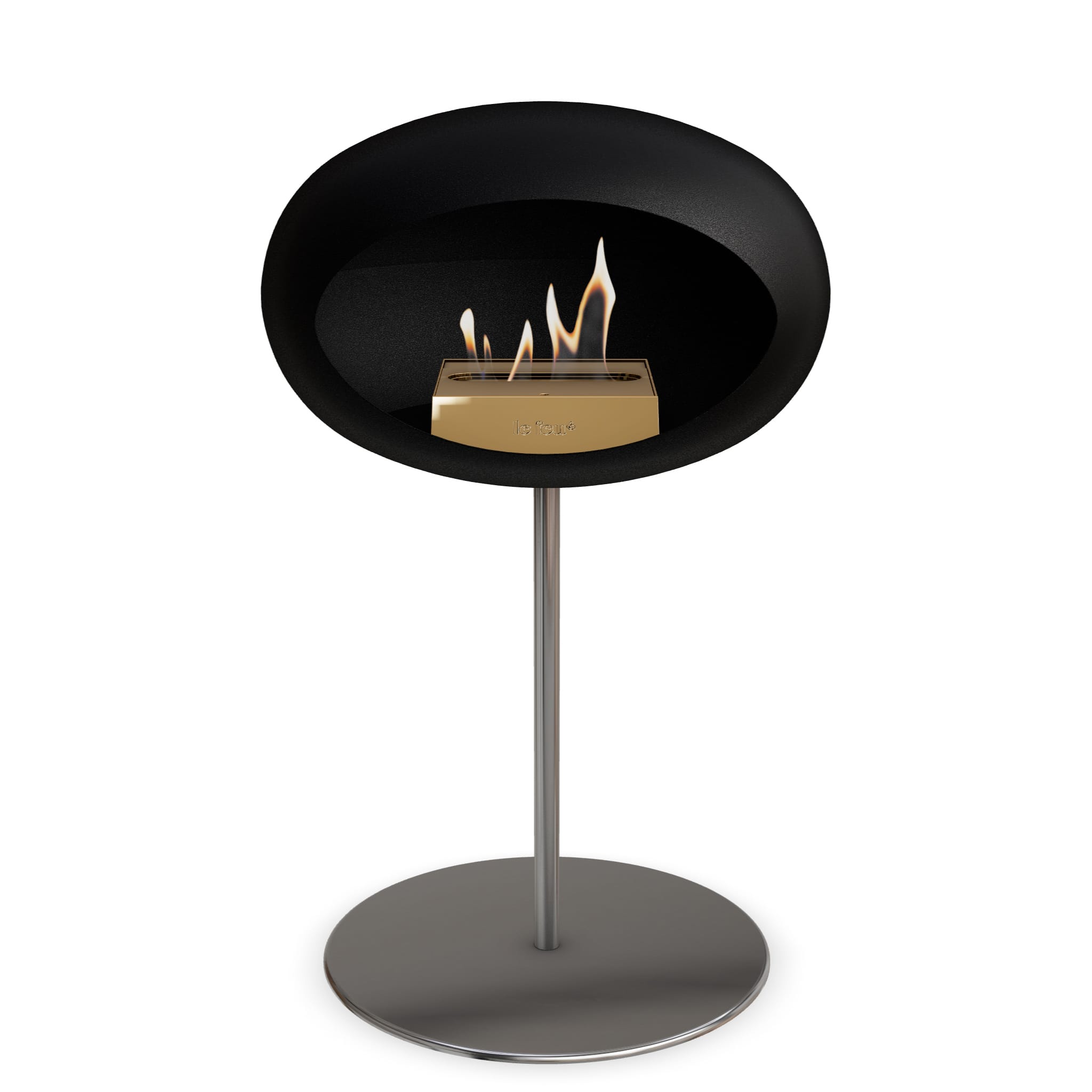 The Low Dome Steel Fire Pit <br>Black