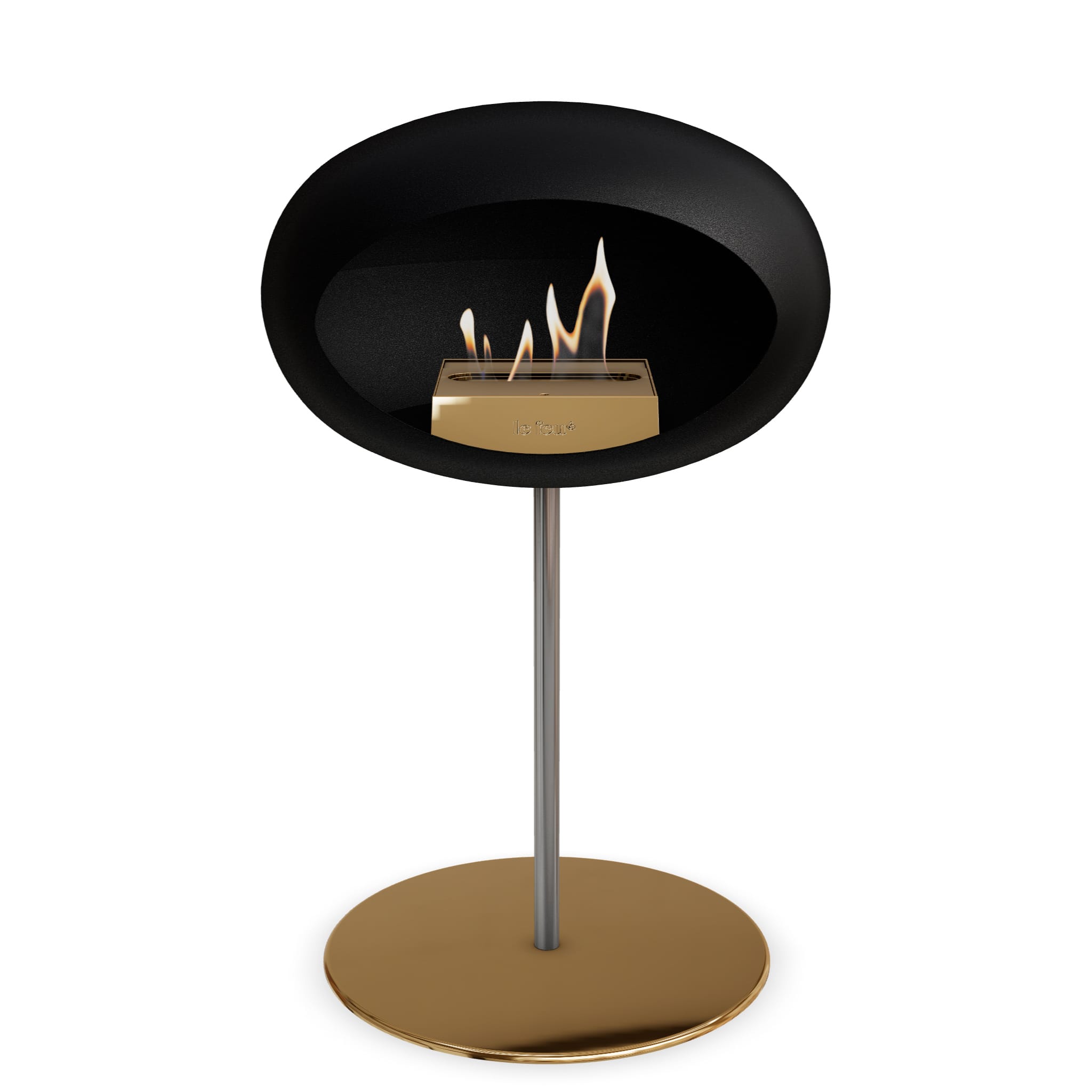 The Low Dome Steel Fire Pit <br>Black