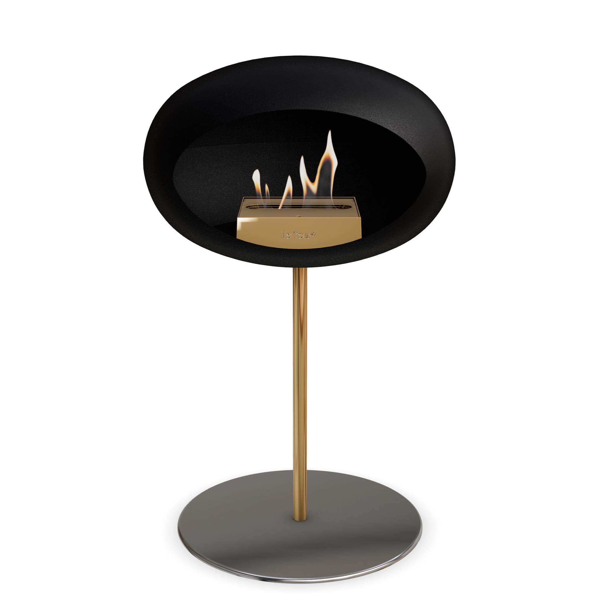 The Low Dome Steel Fire Pit <br>Black