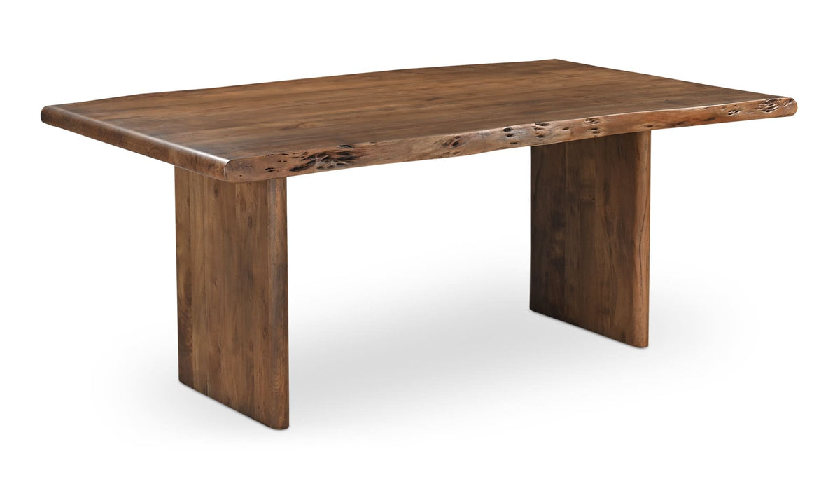 Table de salle à manger Lena | Acacia massif brun | 6 places
