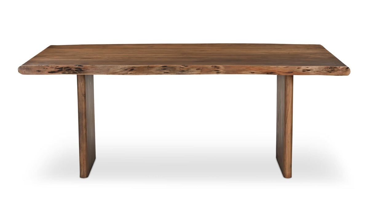 Table de salle à manger Lena | Acacia massif brun | 6 places