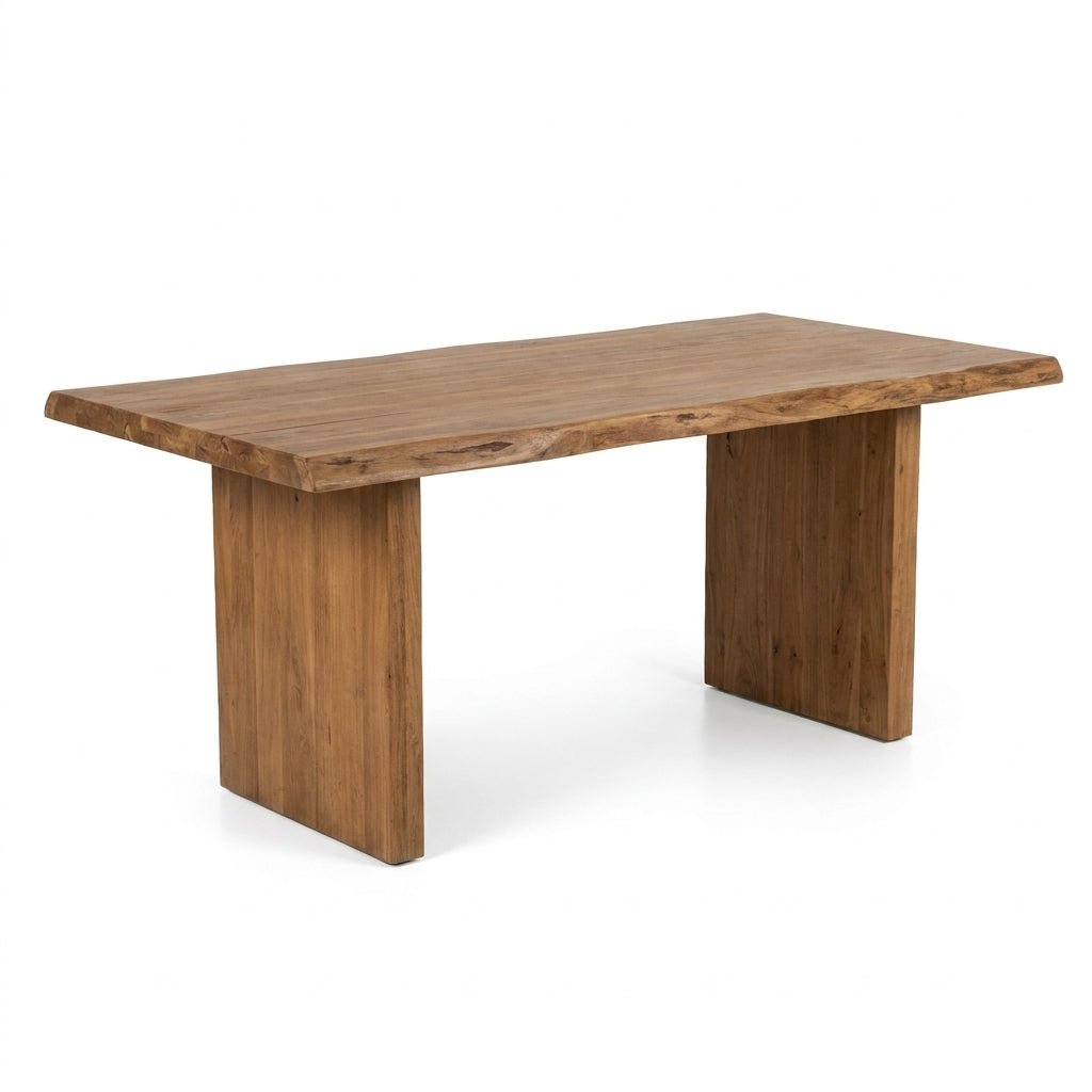 Table de salle à manger Lena | Acacia massif brun | 6 places