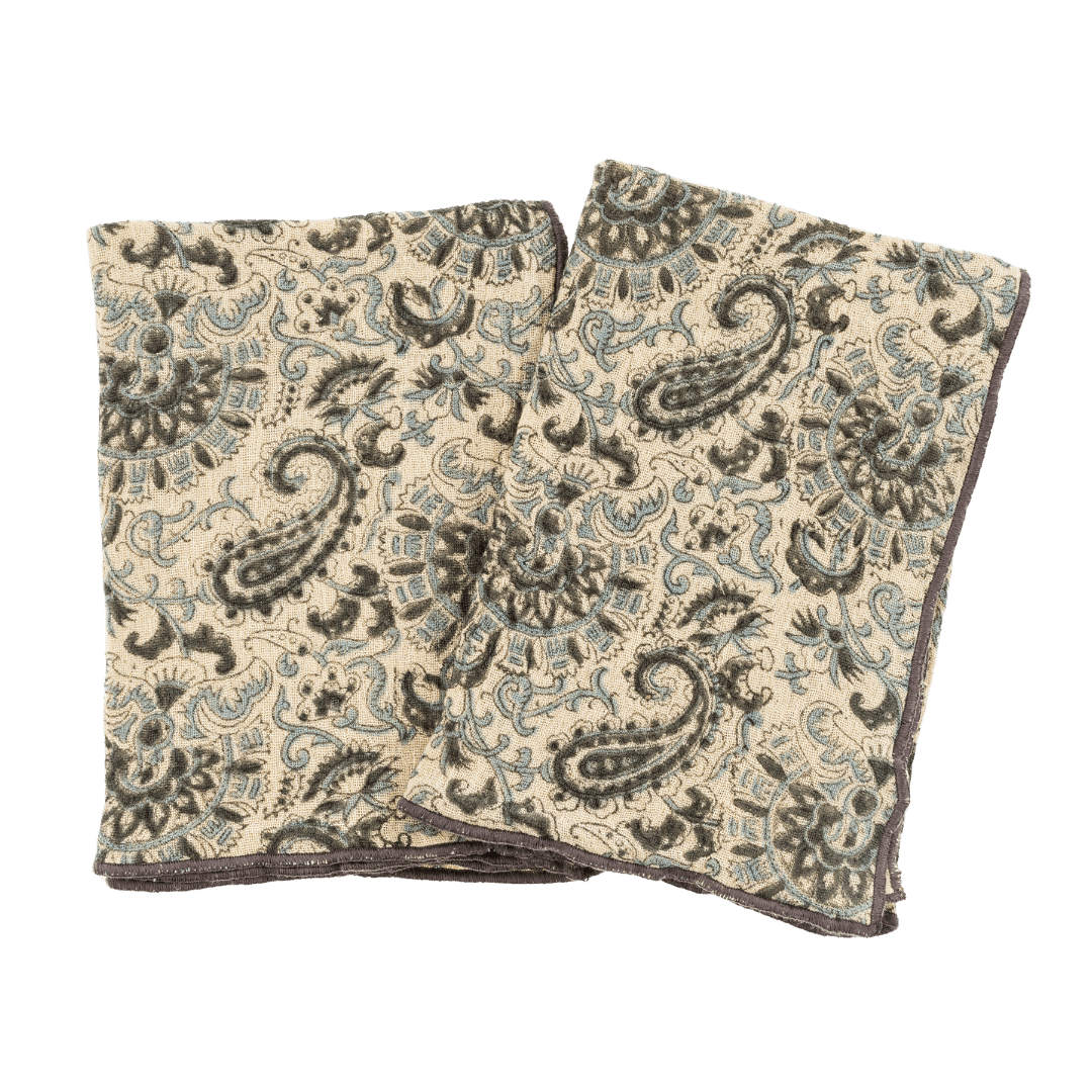 Linges à vaisselle Marin fait à la main | Ensemble de 2 | Coton biologique - Les Trouvailles de JustineIndaba Home