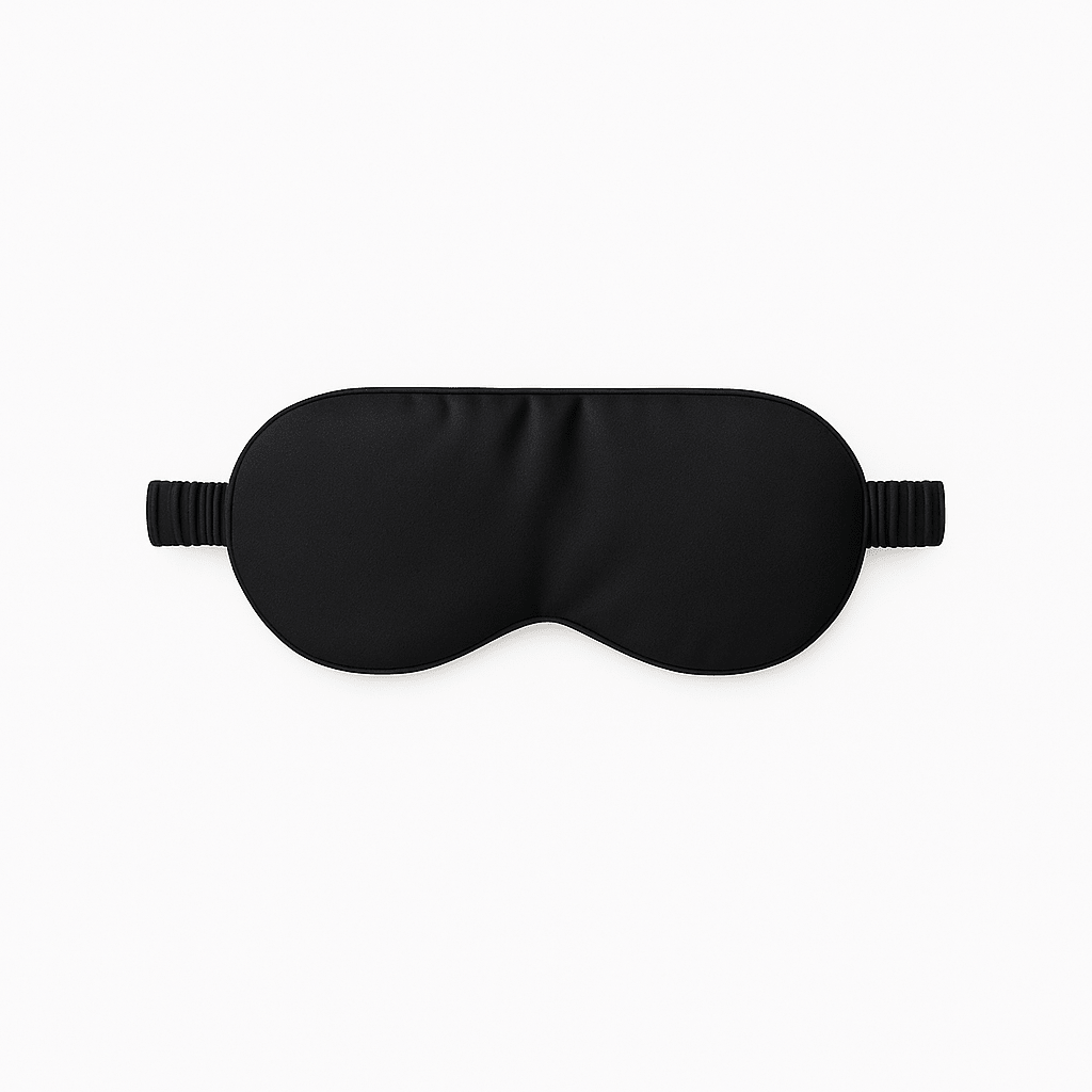 Masque de sommeil en soie | 100 % soie de mûrier | Protection et confort pour les yeux | Health Hut - Les Trouvailles de JustineHealth HutNoir