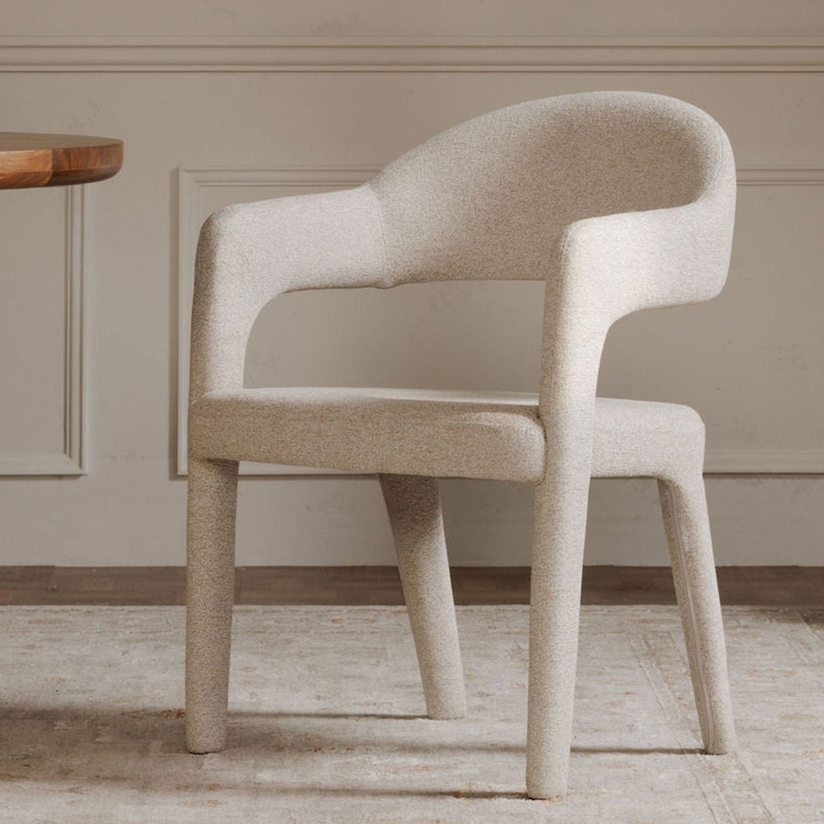 Chaise de salle à manger Miles | Dossier enveloppant | 5 options de revêtement
