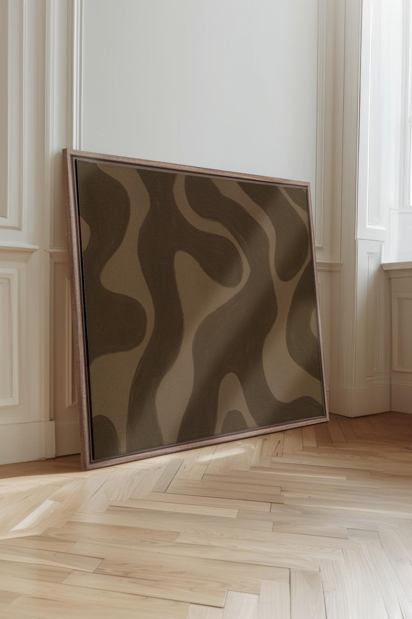 MINERAL FLOW, Oeuvre sur toile étirée - Les Trouvailles de JustinecanvasOleka Canvas16x12Bois Oak