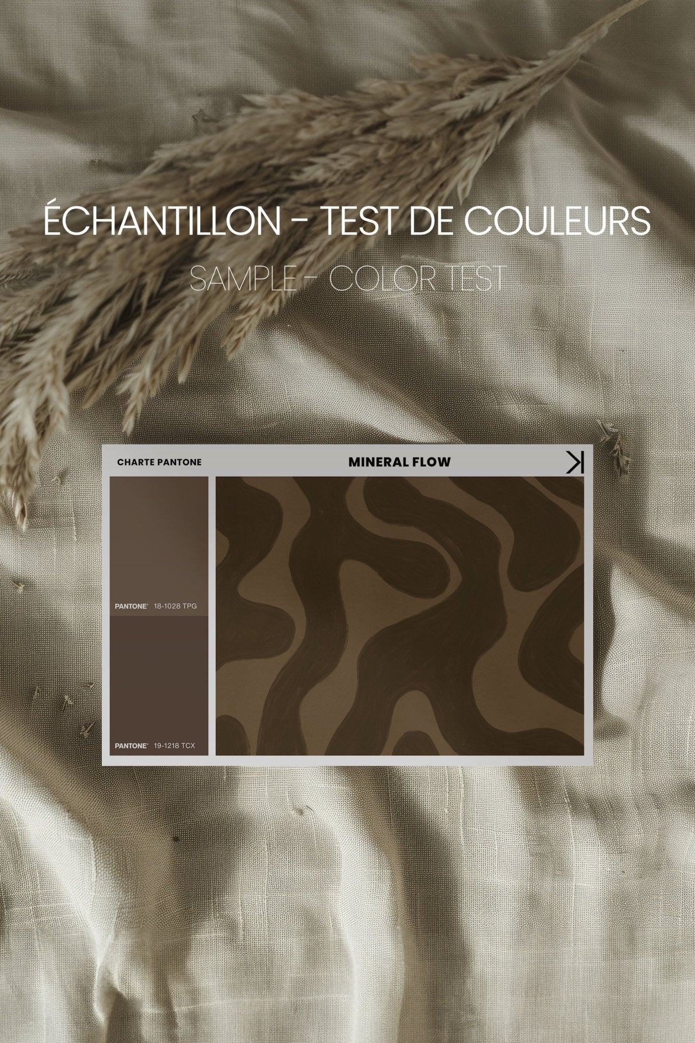 MINERAL FLOW, Oeuvre sur toile étirée - Les Trouvailles de JustinecanvasOleka CanvasÉchantillon - Test de couleursSans Cadre - Monté Galerie
