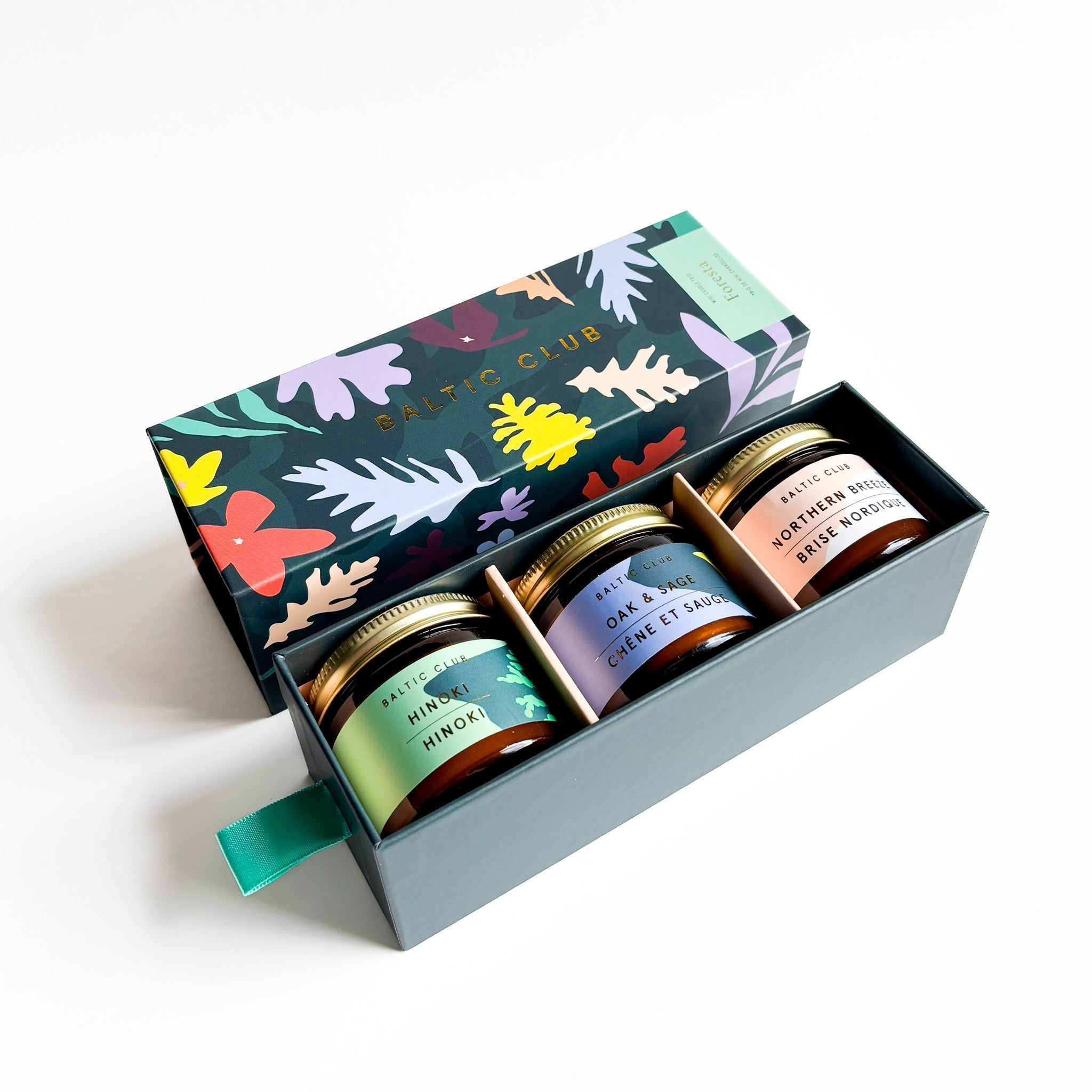 Mini Trio de Bougies Foresta | Coffret Cadeau | Cire de Soja Naturelle