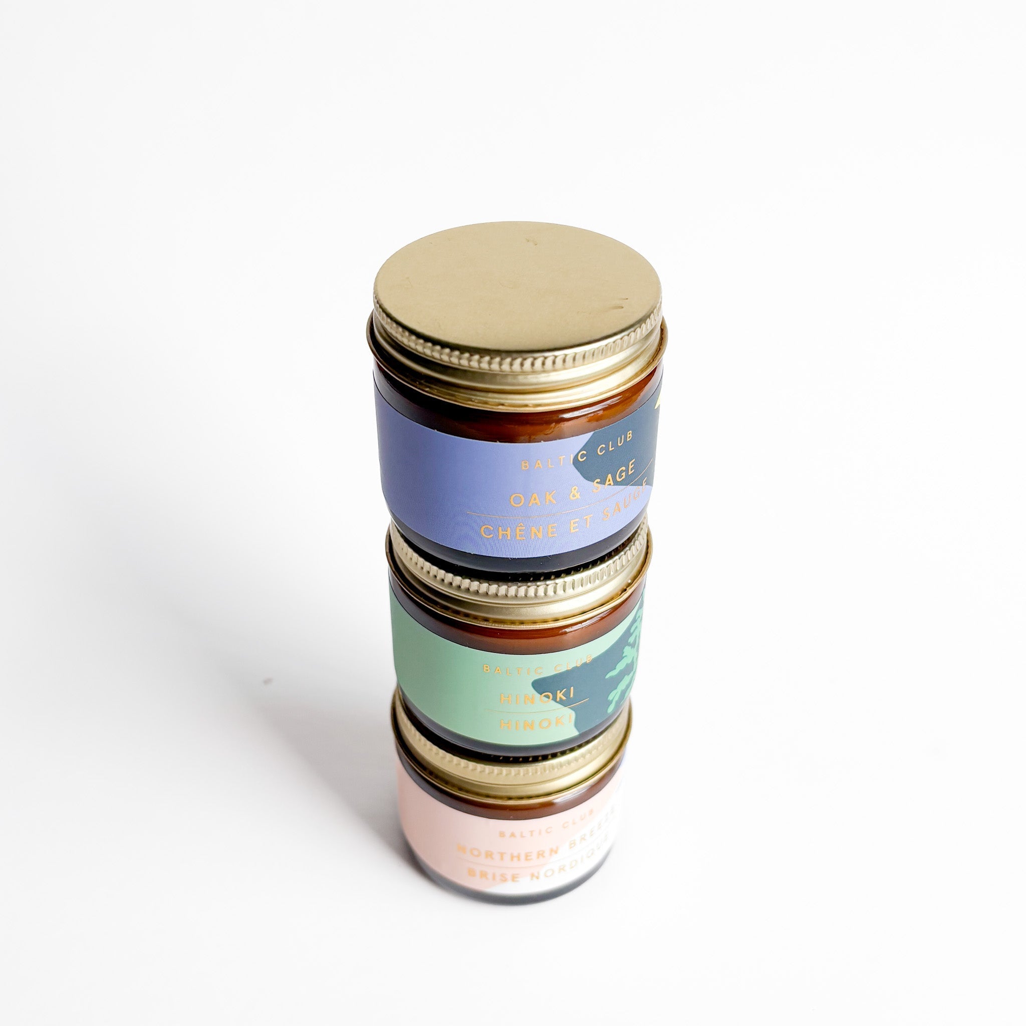Mini Trio de Bougies Foresta | Coffret Cadeau | Cire de Soja Naturelle
