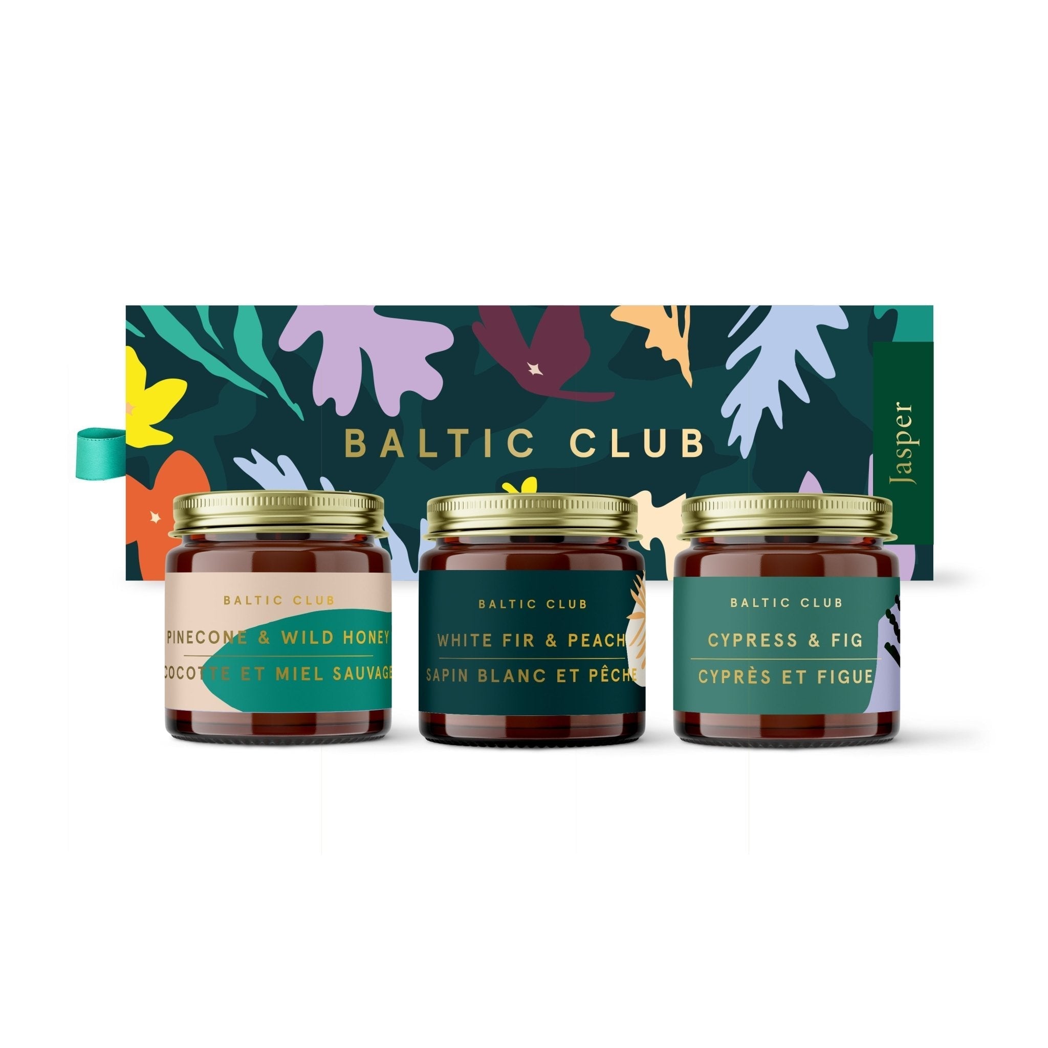 Mini trio de bougies Jasper Baltic Club