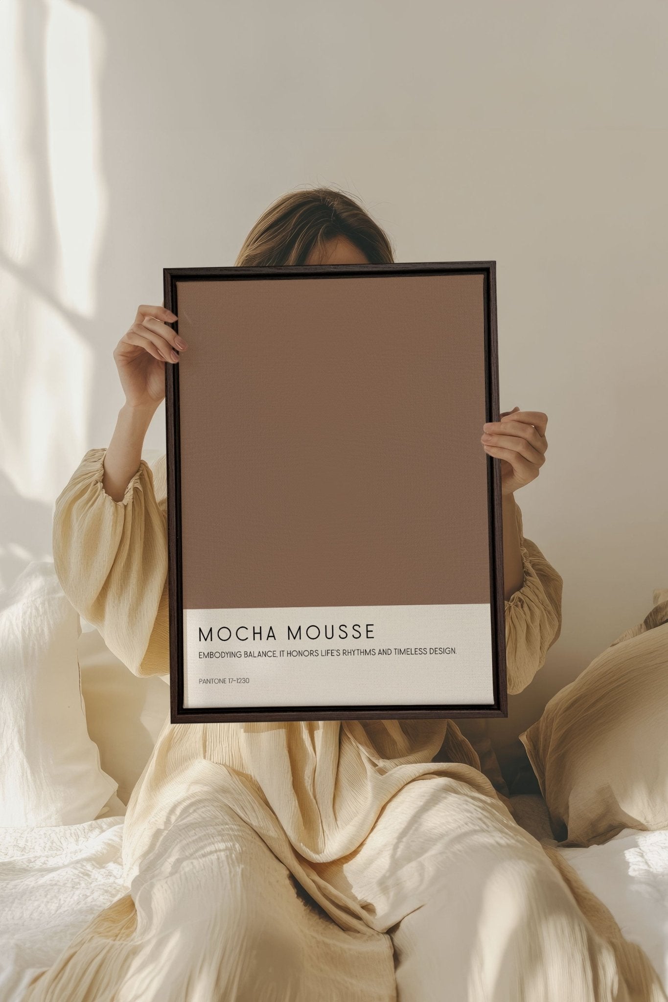 MOCHA MOUSSE, Oeuvre sur toile étirée - Les Trouvailles de JustinecanvasOleka Canvas12x16Espresso