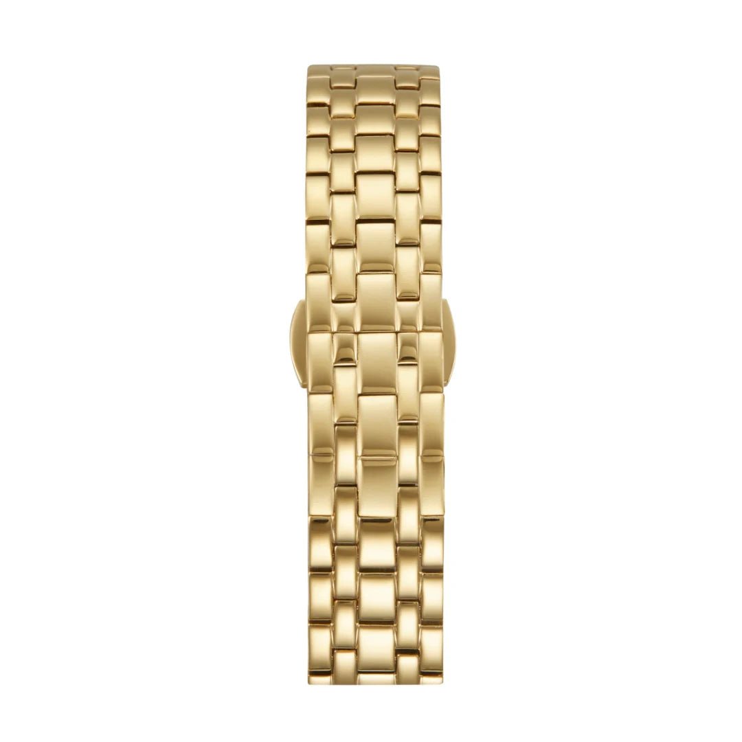 Bracelet de montre à maillons, plaqué or, acier inoxydable