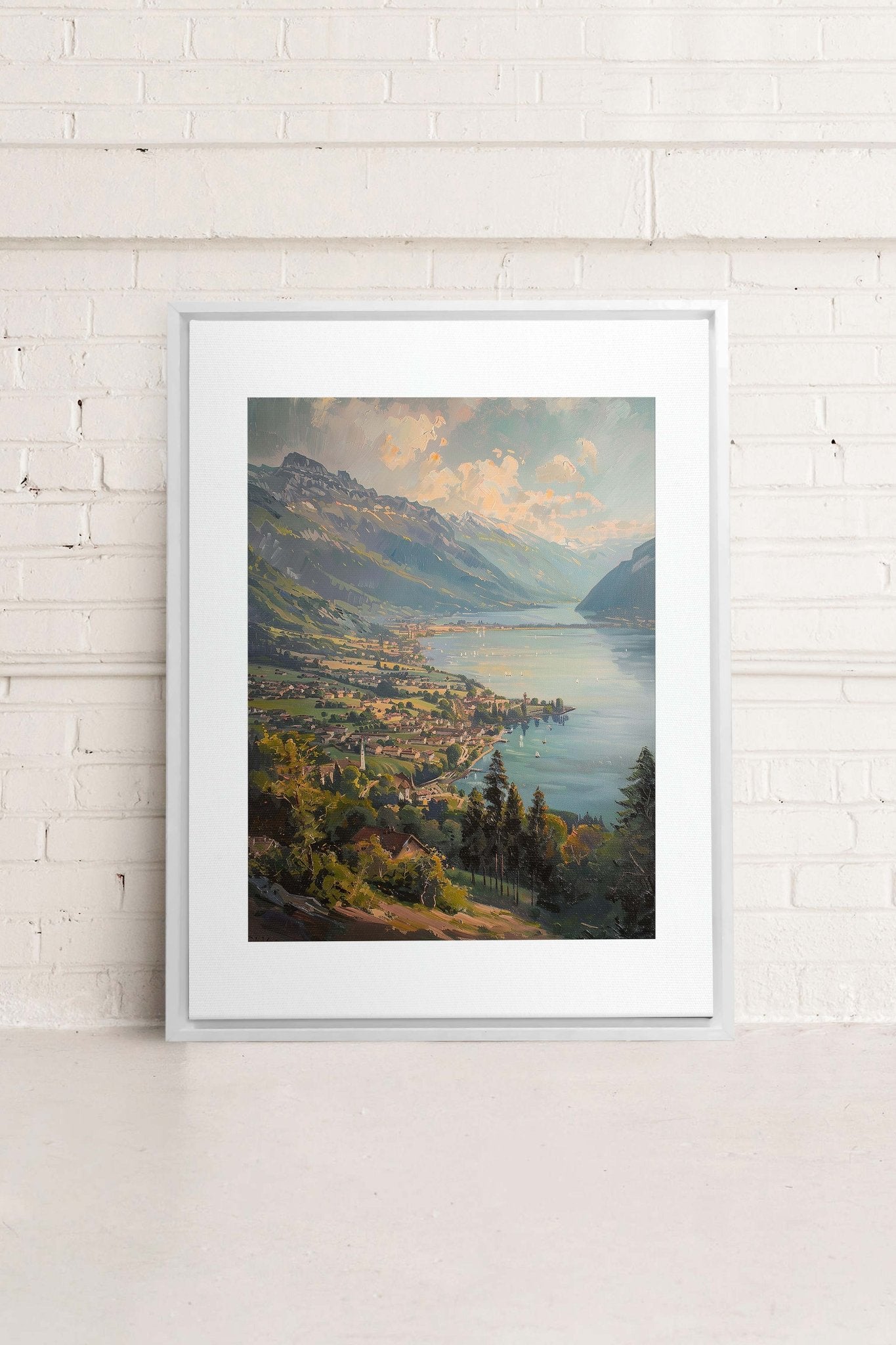 MOUNTAIN RETREAT, Oeuvre sur toile étirée - Les Trouvailles de JustinecanvasOleka Canvas9x12Blanc