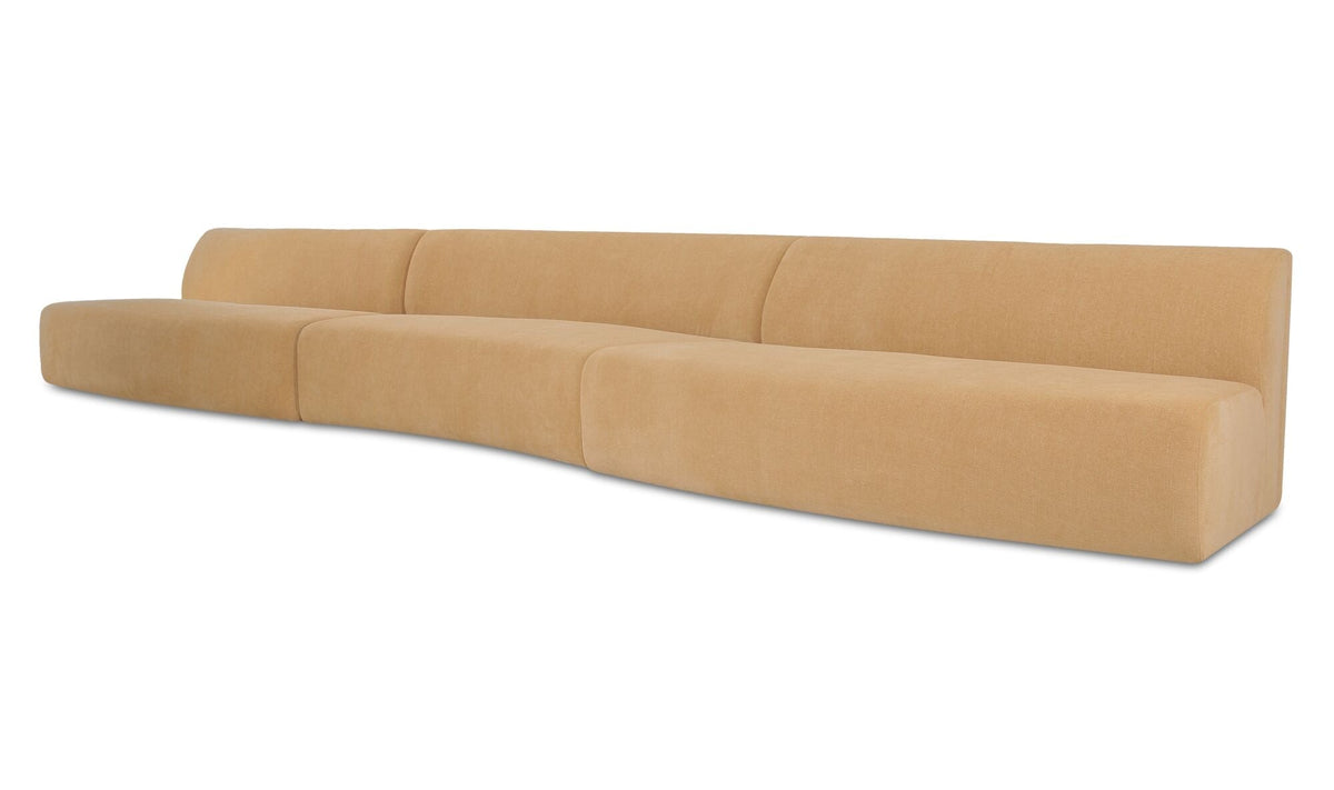 Sectionnel modulaire Naomi | Formes courbes | 2 configurations | 2 couleurs