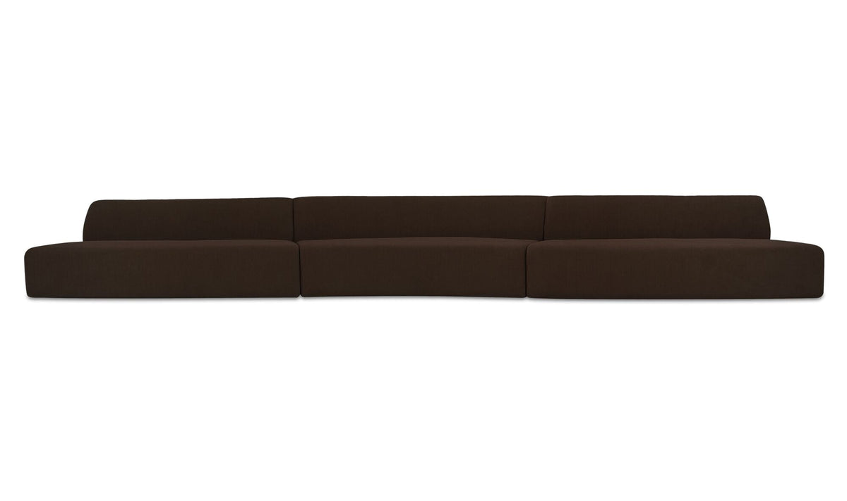 Sectionnel modulaire Naomi | Formes courbes | 2 configurations | 2 couleurs