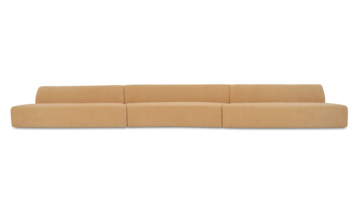 Sectionnel modulaire Naomi | Formes courbes | 2 configurations | 2 couleurs