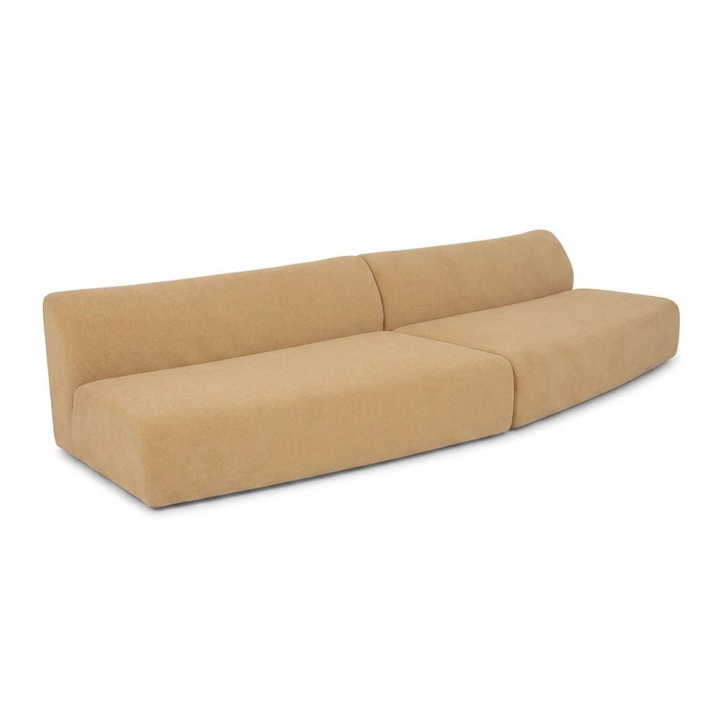 Sectionnel modulaire Naomi | Formes courbes | 2 configurations | 2 couleurs