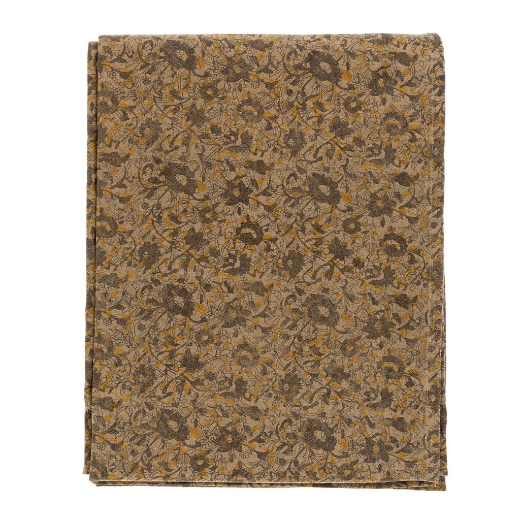 Nappe Lakshmi à Motif Imprimé à la Main | Lin et Coton - Les Trouvailles de JustineIndaba Home