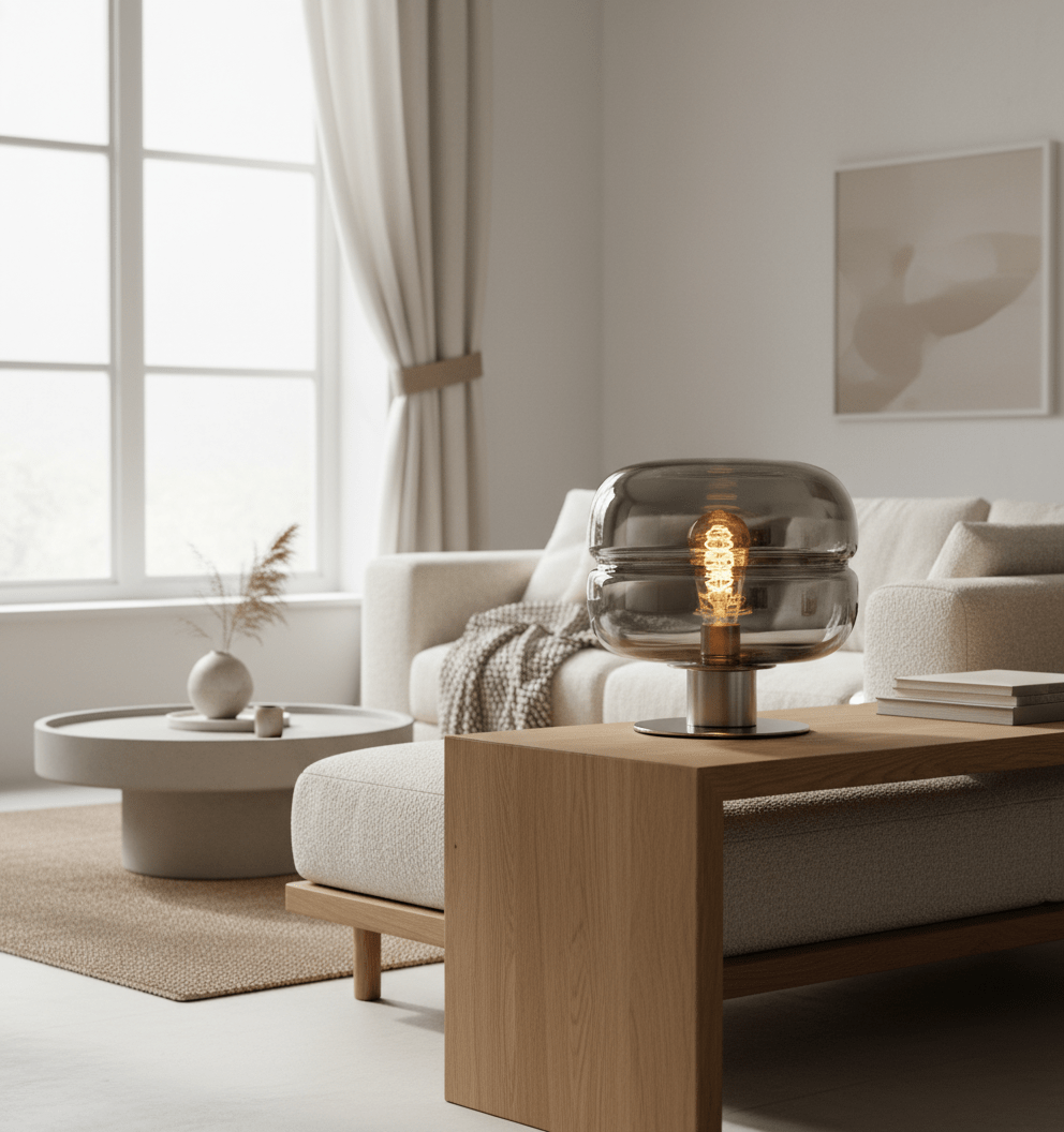 Industrial Table Lamp Nimbus | Minimalist Modern Design | Handmade