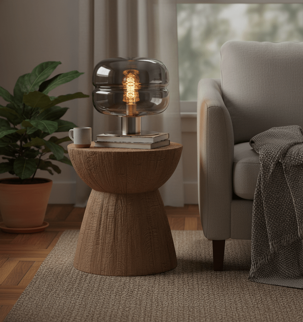 Industrial Table Lamp Nimbus | Minimalist Modern Design | Handmade