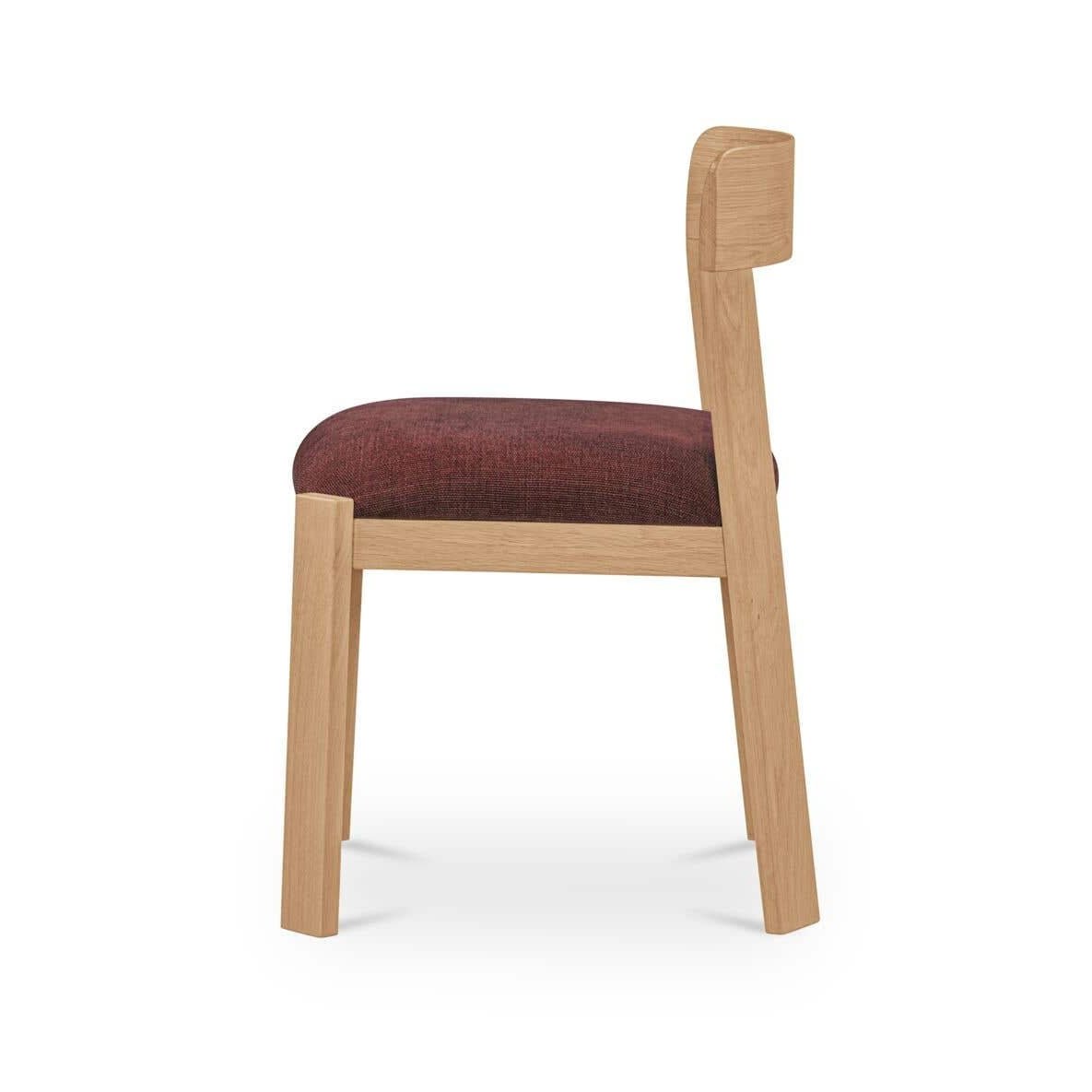 Ensemble de 2 chaises de salle à manger Olsen | Chêne massif | 2 couleurs