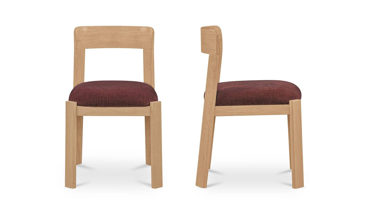 Ensemble de 2 chaises de salle à manger Olsen | Chêne massif | 2 couleurs