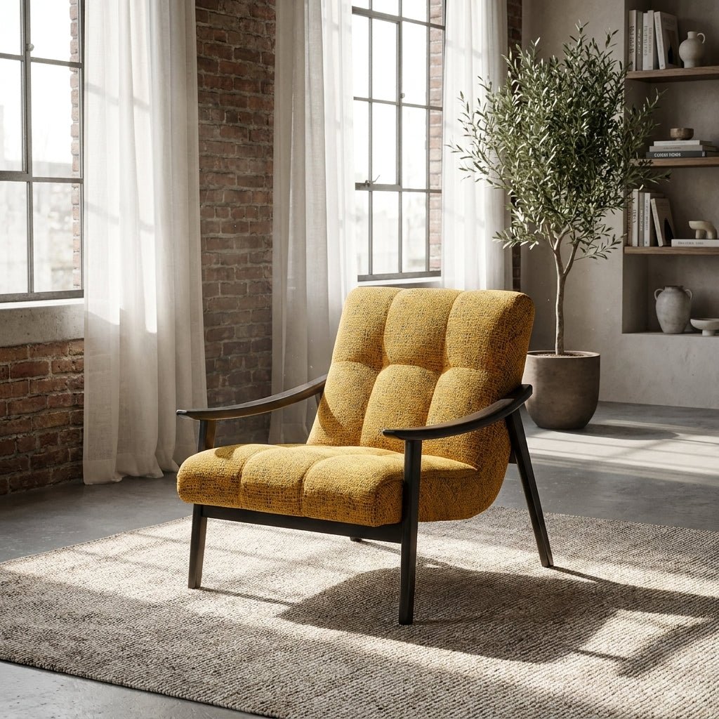 Fauteuil Opava | Bois massif | Fait à la main | Style mid-century