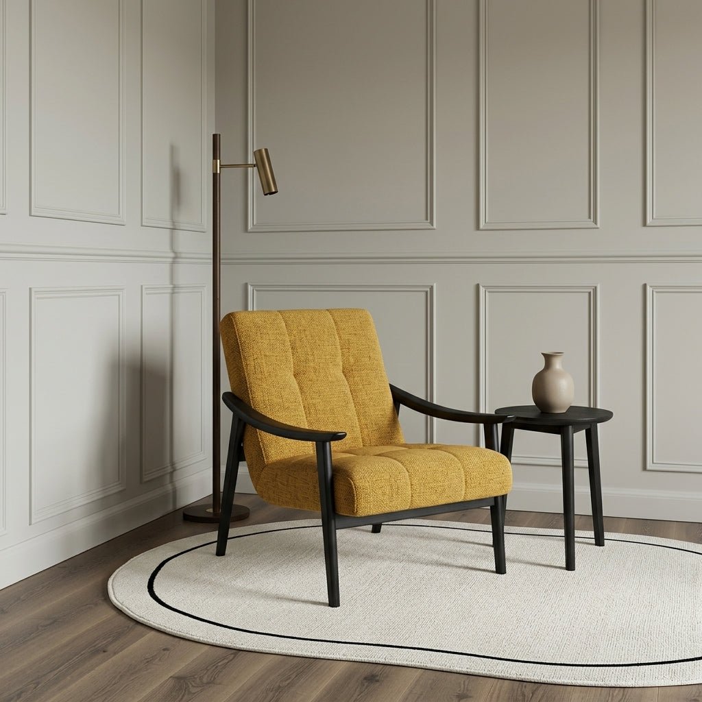 Fauteuil Opava | Bois massif | Fait à la main | Style mid-century