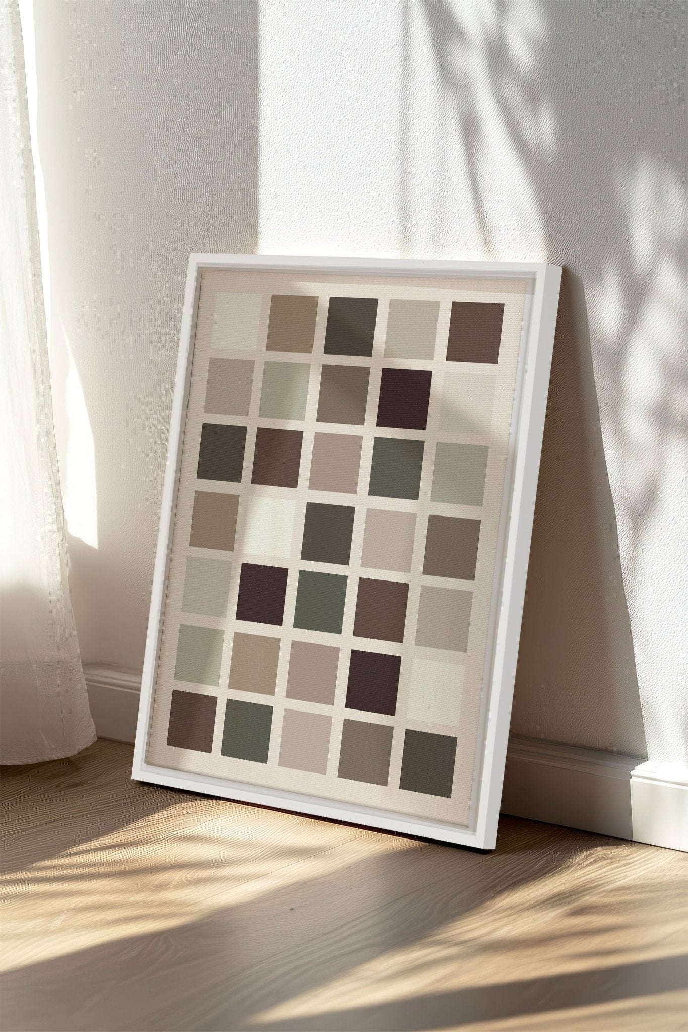 ORGANIZED TONES, Oeuvre sur toile étirée - Les Trouvailles de JustinecanvasOleka Canvas12x16Blanc