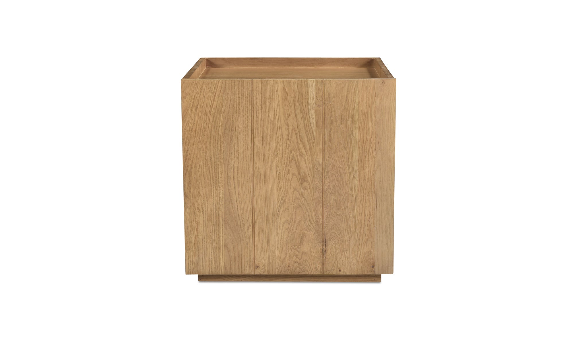Lit Parana en bois massif avec tables de nuit | Chêne naturel | Design épuré