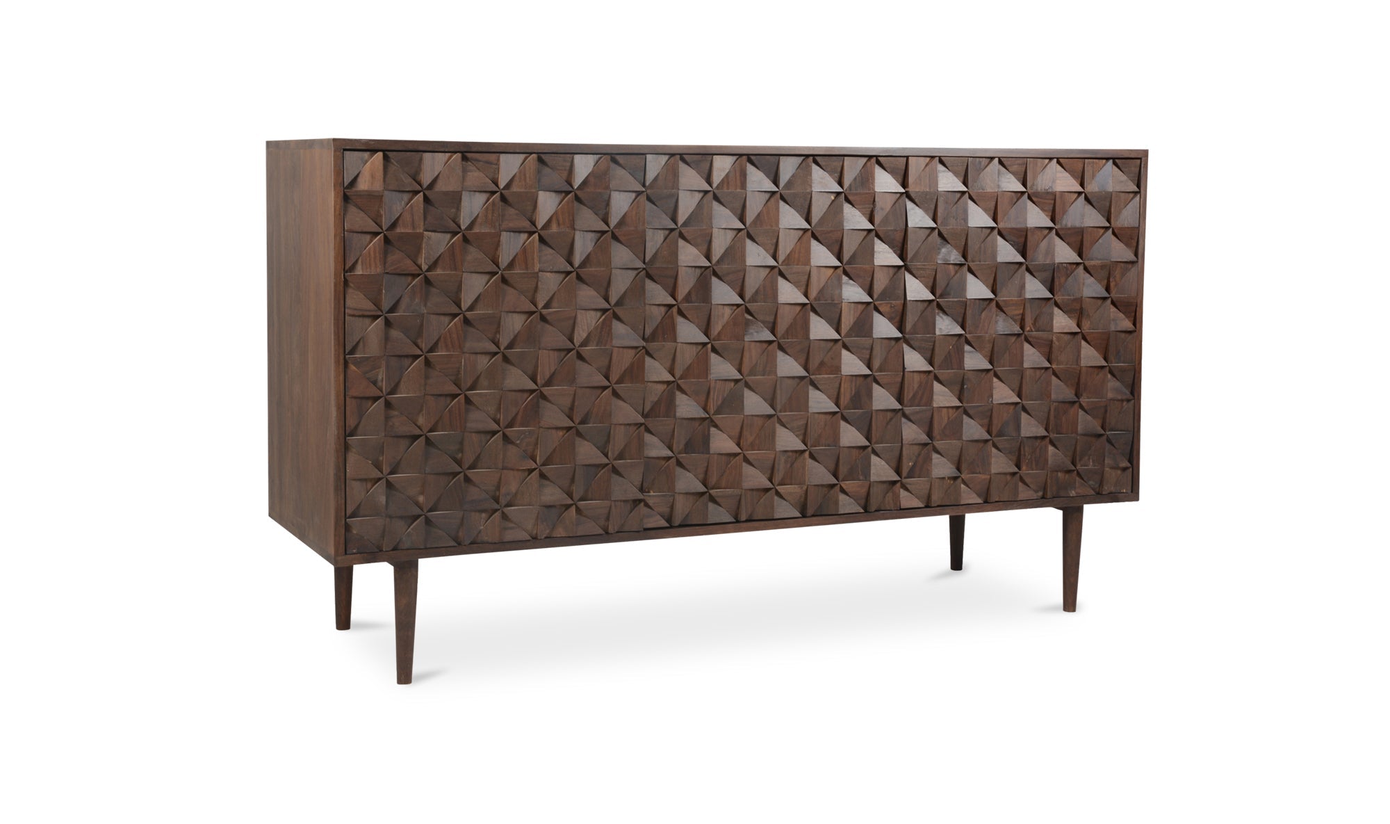 Phoenix Sheesham Wood 3-Door Sideboard | Mid-century style | Sustainable solid wood