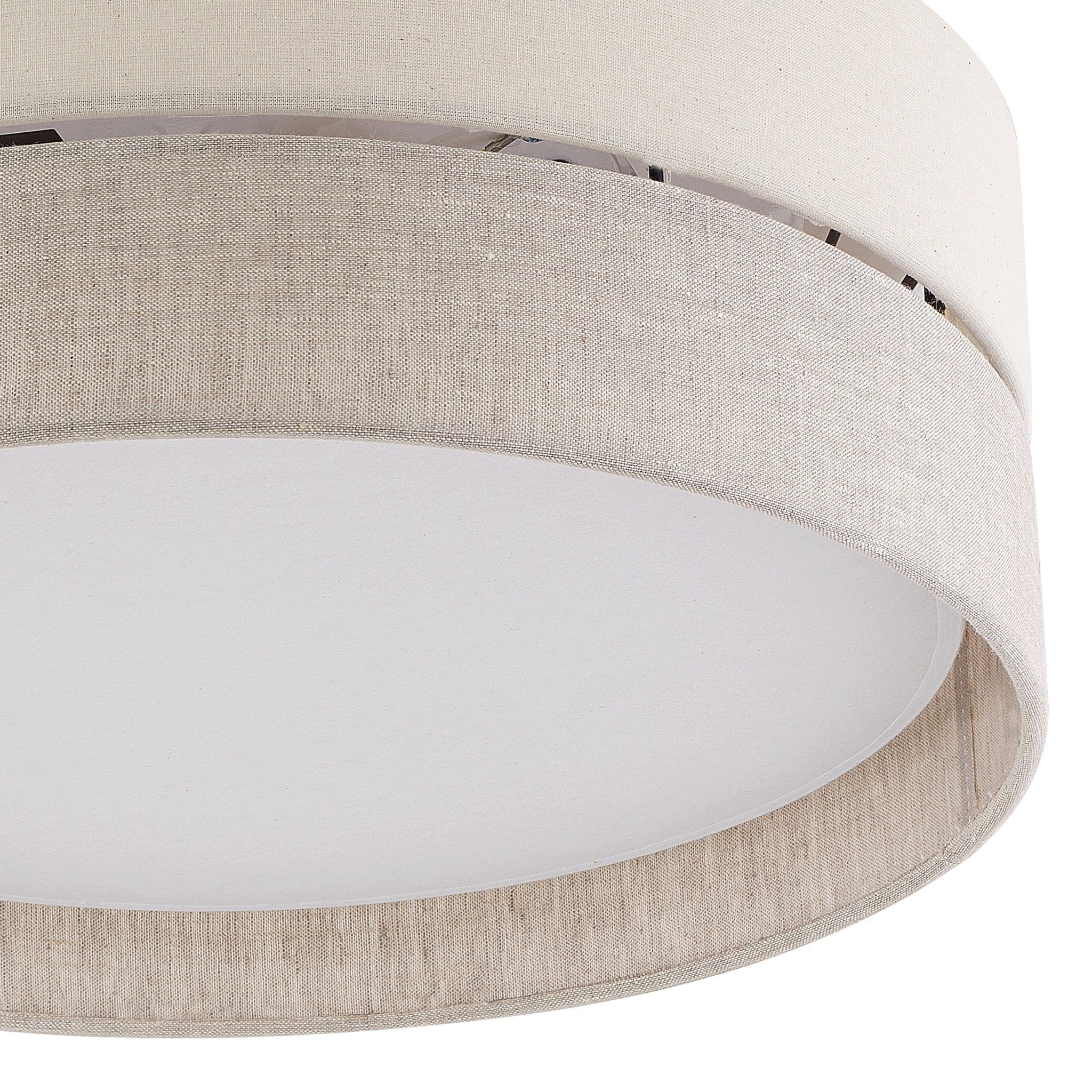 Plafonnier Scandinave ECO 3 Lumières | Luminaire Moderne Écologique en Tissu et Bois - Les Trouvailles de JustineLumoCrafts