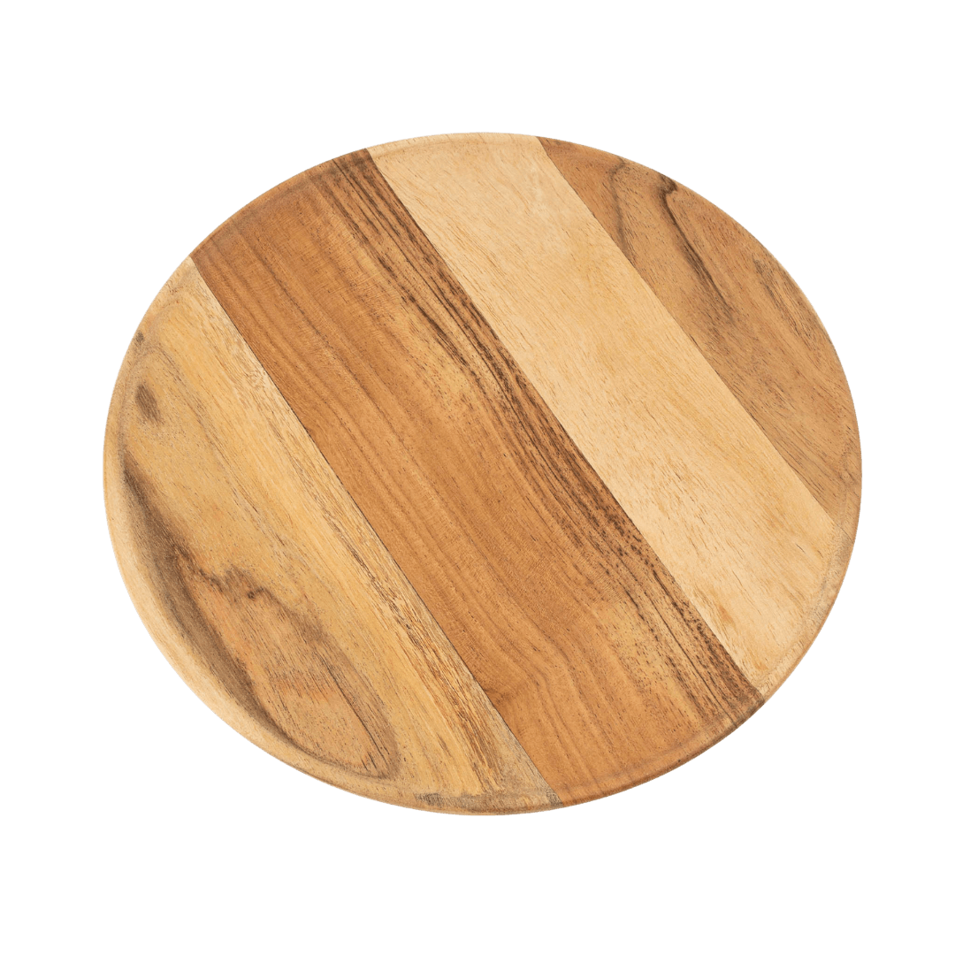 Plateau décoratif en bois d’acacia | Format moyen | Fait à la main à partir de bois durable - Les Trouvailles de JustineIndaba Home