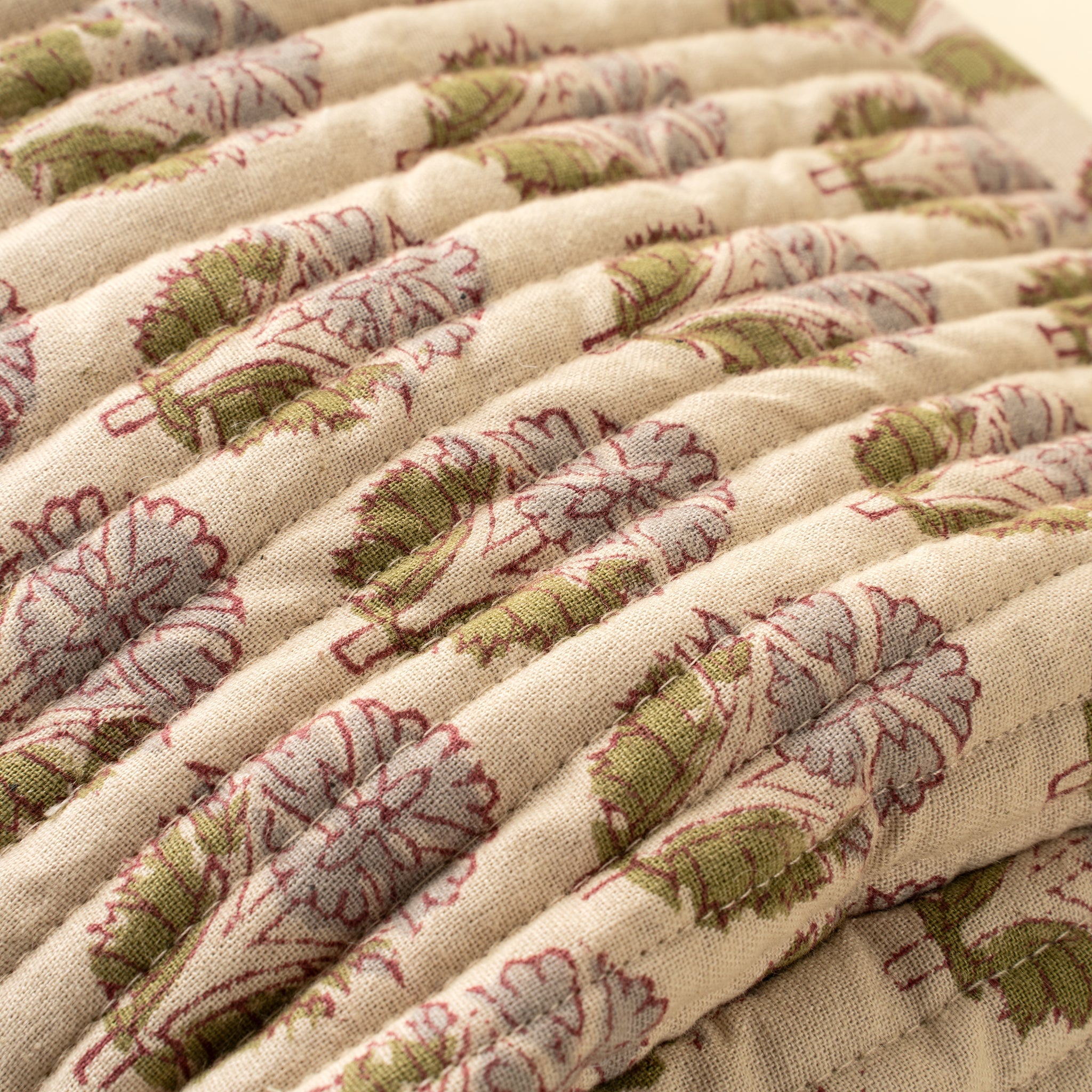 Pochette Nandini imprimée au bloc, Petit format | Lin et coton | Fait à la main | Idéale pour cosmétiques | Indaba - Les Trouvailles de JustineIndaba Home