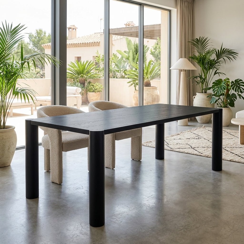 Table à manger Port Elizabeth en chêne blanc massif | Jusqu’à 8 places