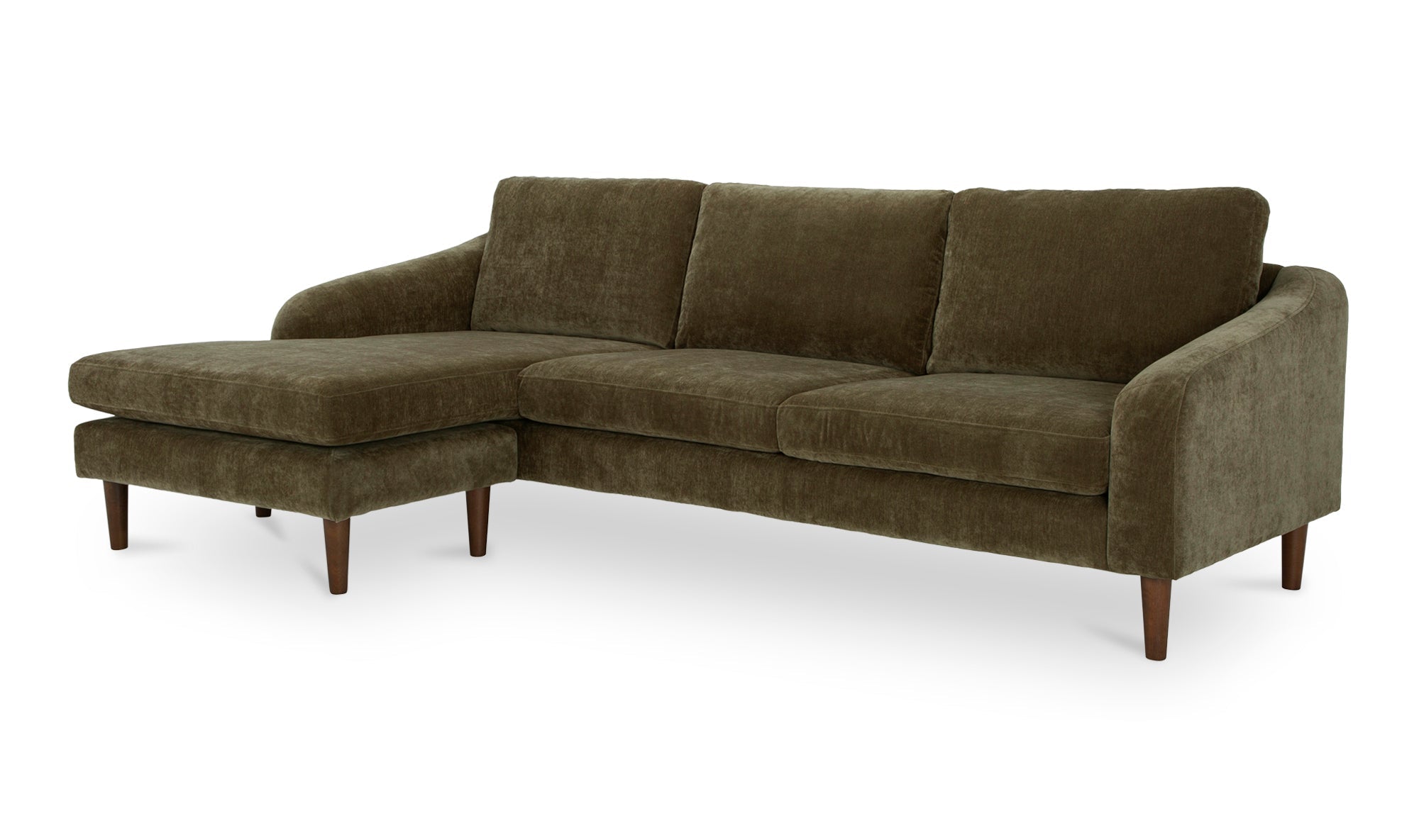 Canapé sectionnel Qarchak | Chaise longue réversible | Tissu recyclé