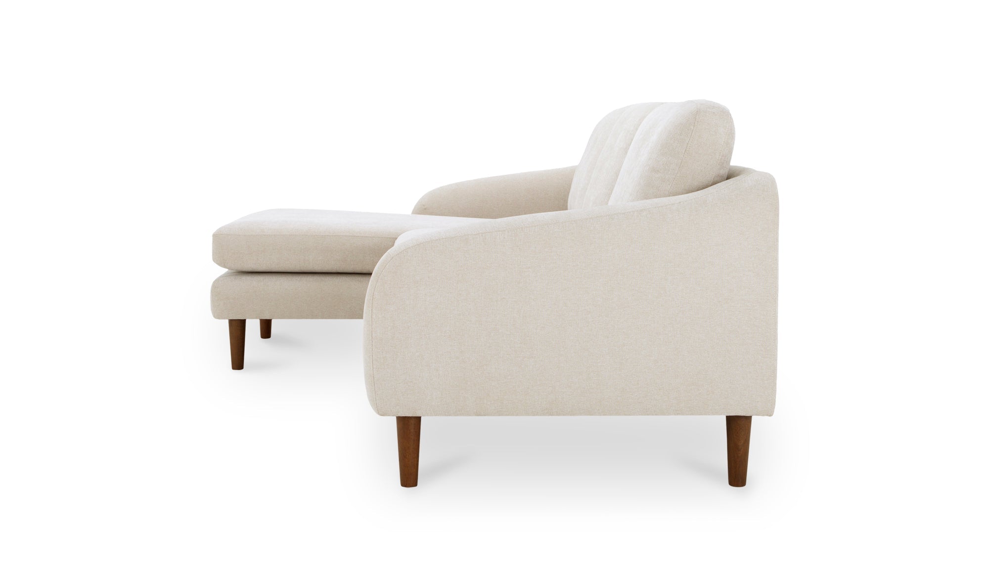 Canapé sectionnel Qarchak | Chaise longue réversible | Tissu recyclé